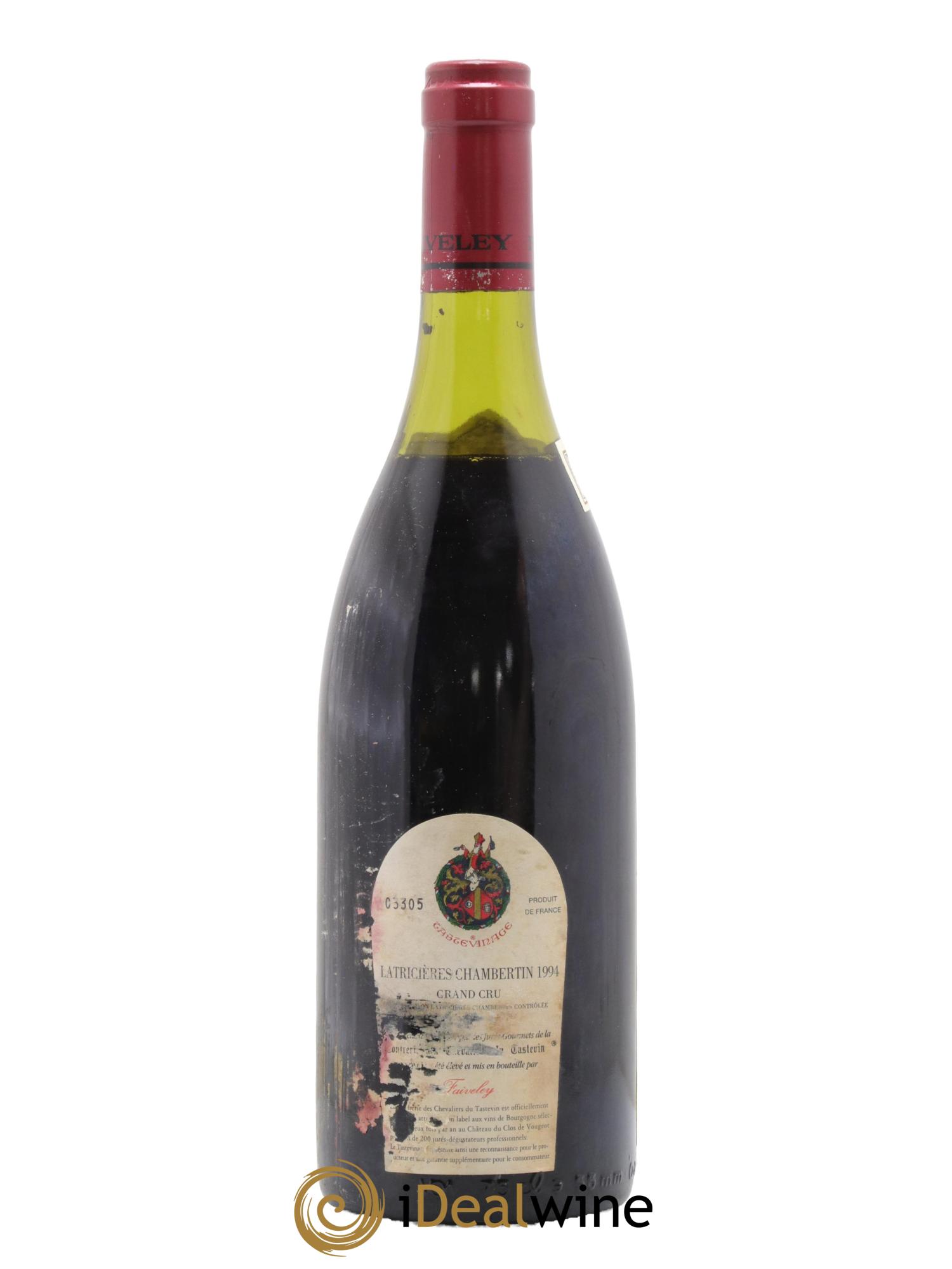 Latricières-Chambertin Grand Cru Faiveley 1994 - Lot de 1 bouteille - 1
