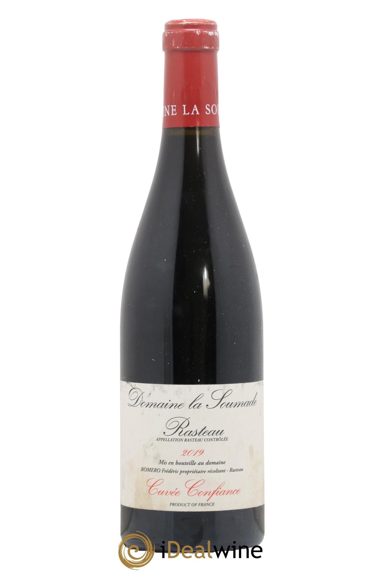 Rasteau Cuvée Confiance La Soumade (Domaine) 2019 - Lot de 1 bouteille - 0