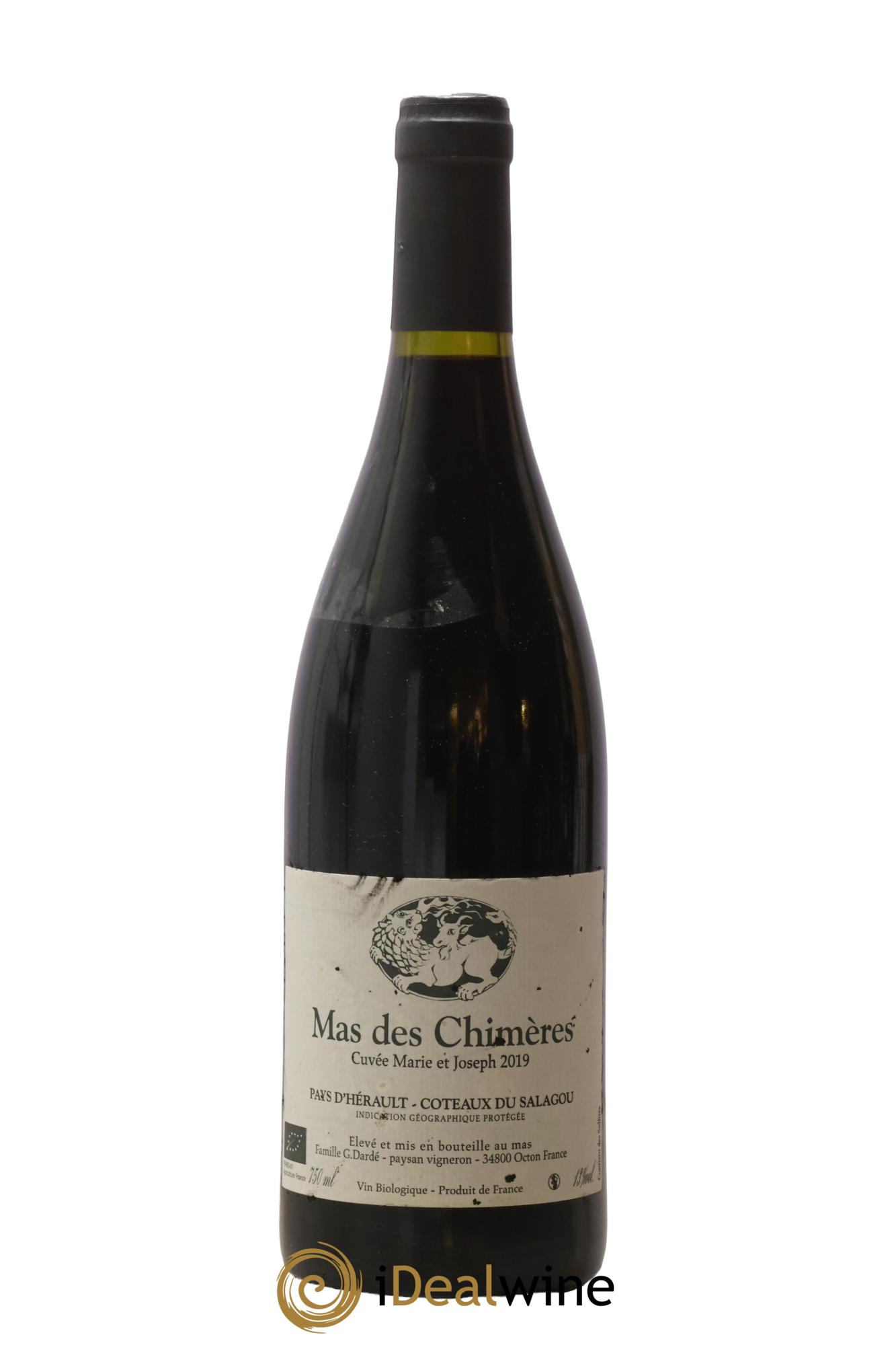 Pays d'Hérault Cuvée Marie et Joseph Mas des Chimères 2019 - Lot de 1 bouteille - 0