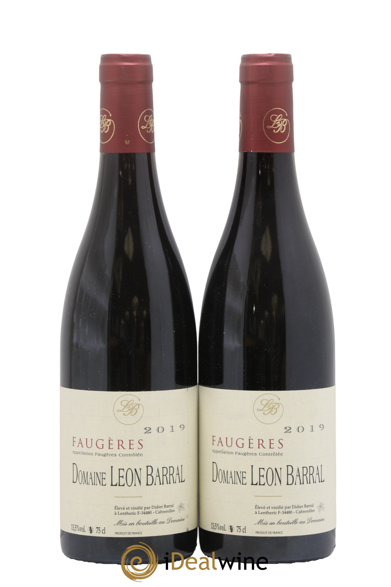 Faugères Domaine Léon Barral 2019 - Lotto di 2 bottiglie - 0