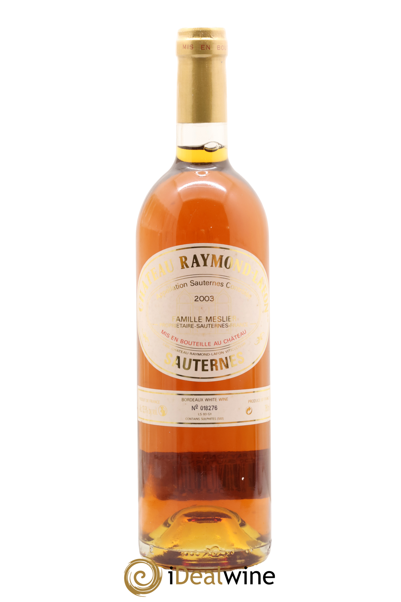 Château Raymond Lafon 2003 - Lot de 1 bouteille - 0