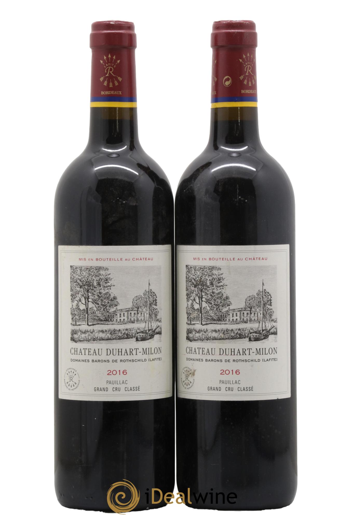 Château Duhart-Milon 4ème Grand Cru Classé 2016 - Lotto di 2 bottiglie - 0