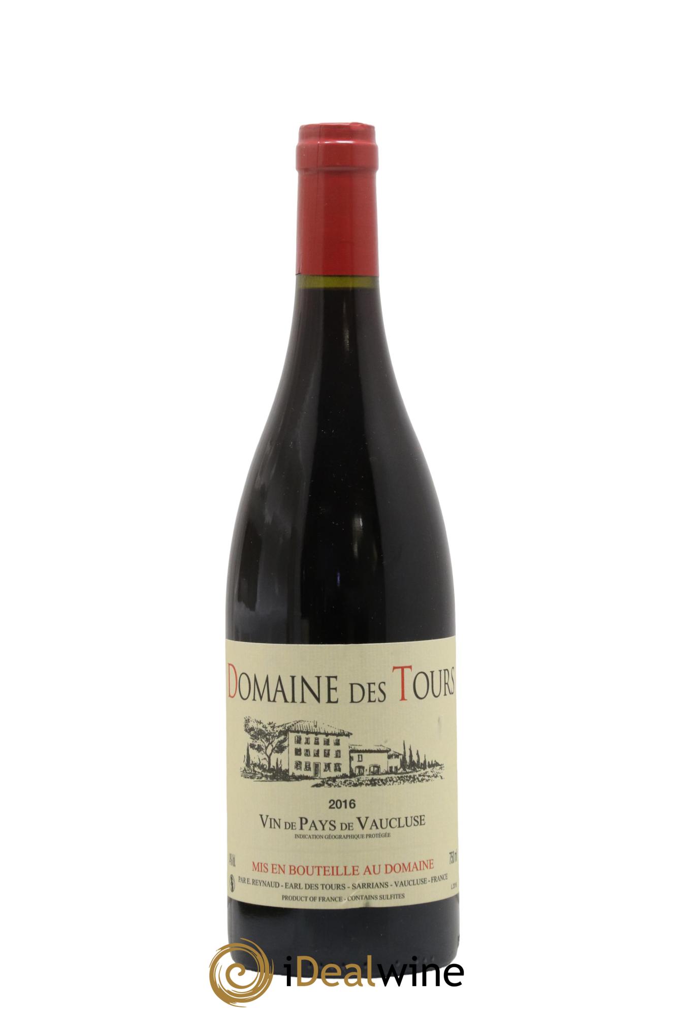 Vaucluse (Vin de Pays de Vaucluse) Domaine des Tours Emmanuel Reynaud 2016 - Lot de 1 bouteille - 0