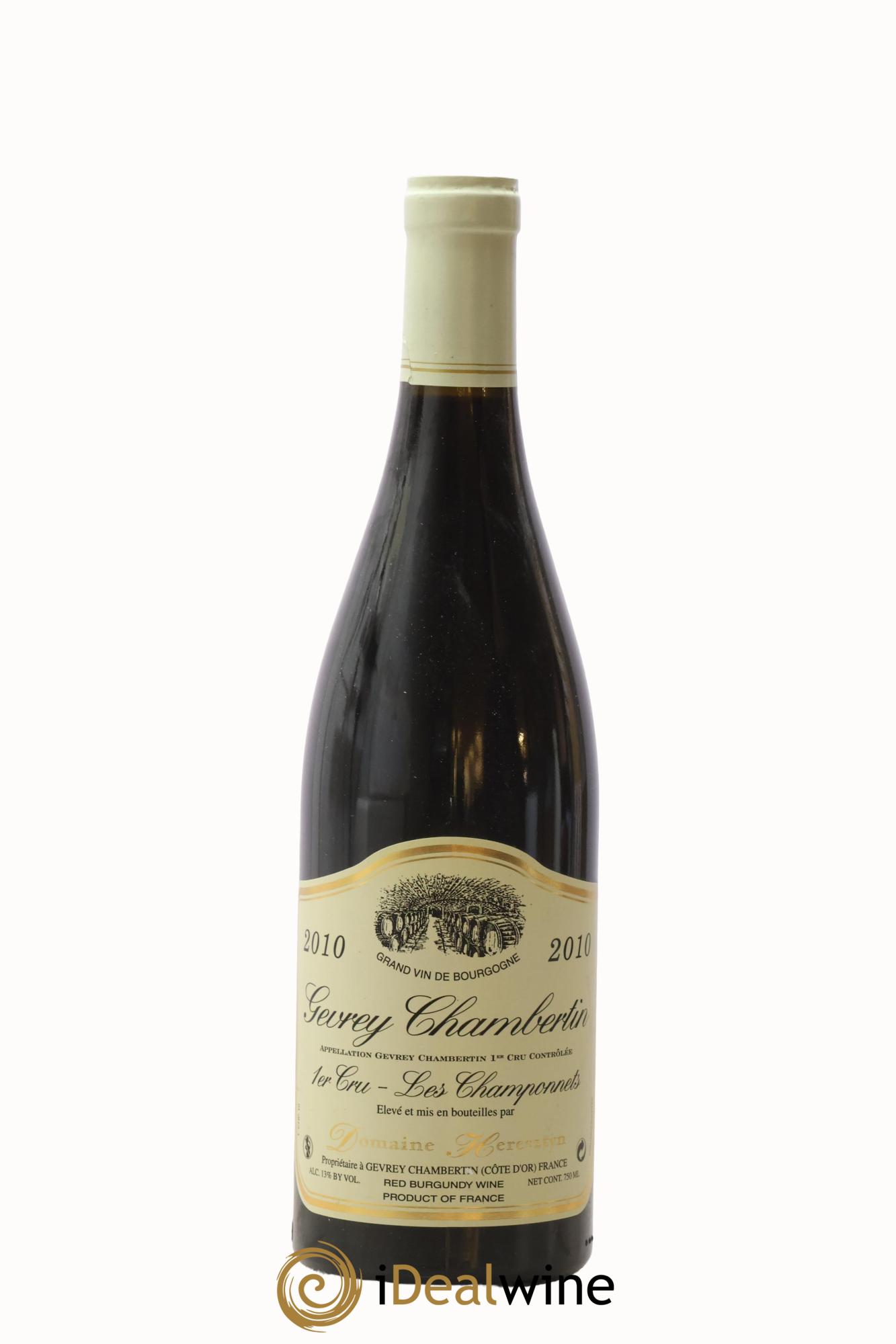 Gevrey-Chambertin 1er Cru Les Champonnets Domaine Heresztyn 2010 - Posten von 1 Flasche - 0