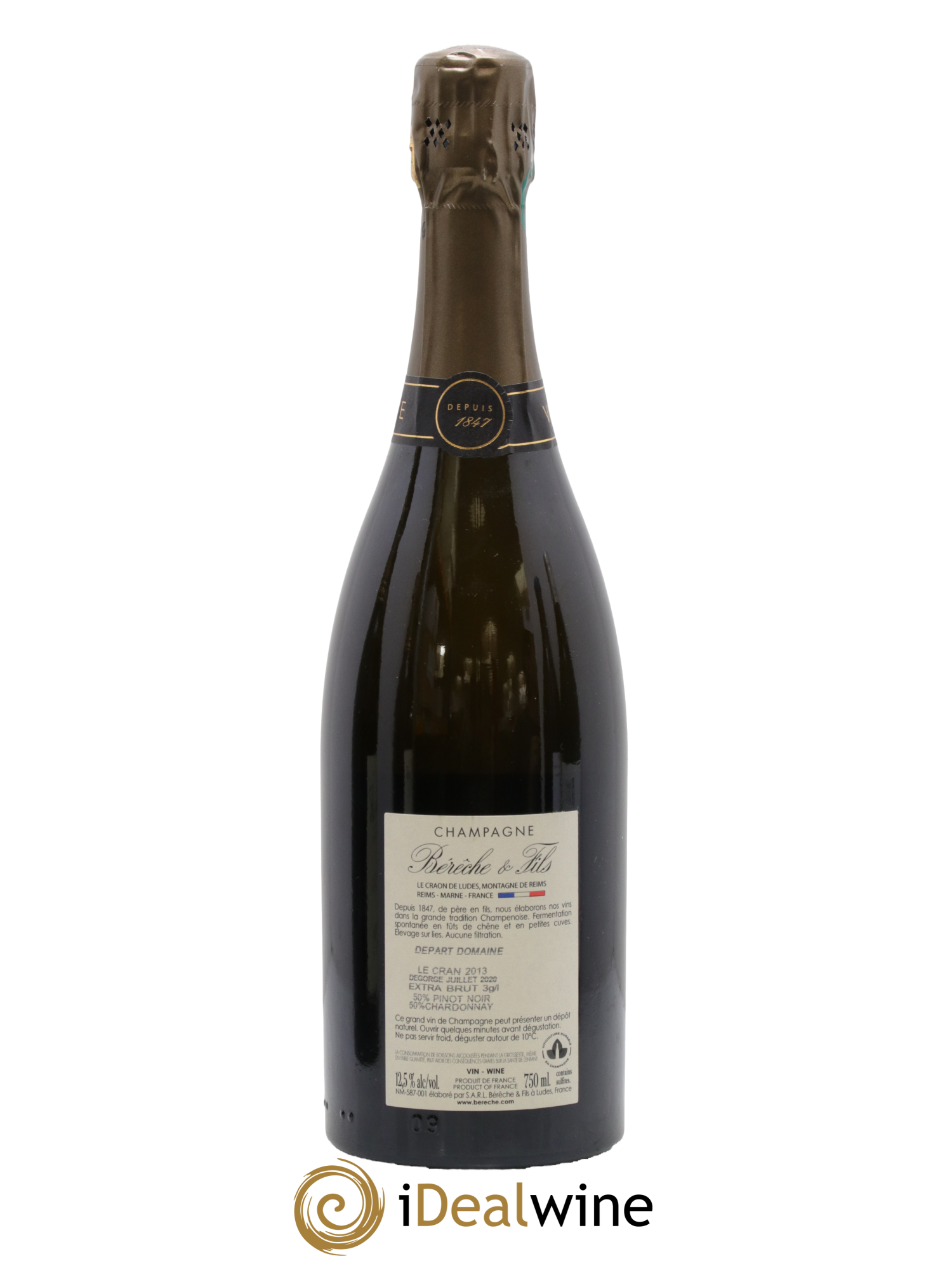 Ludes 1er Cru Le Cran Extra-Brut Bérêche et Fils 2013 - Lot of 1 bottle - 1