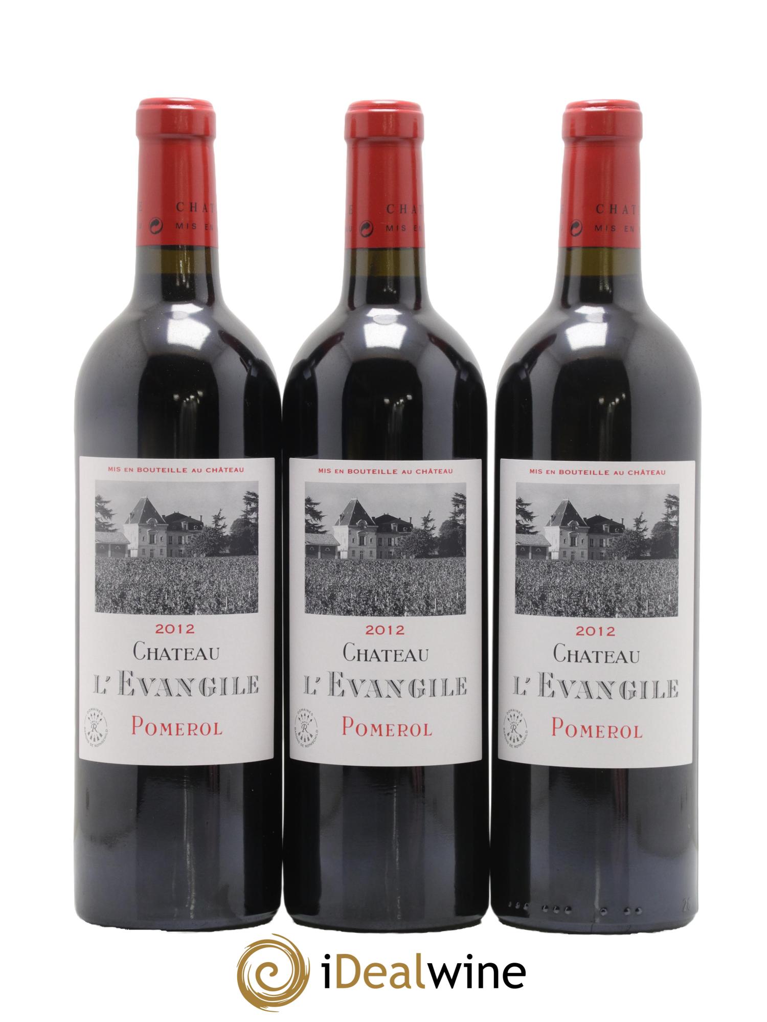 Château l' Évangile 2012 - Lot de 6 bouteilles - 1