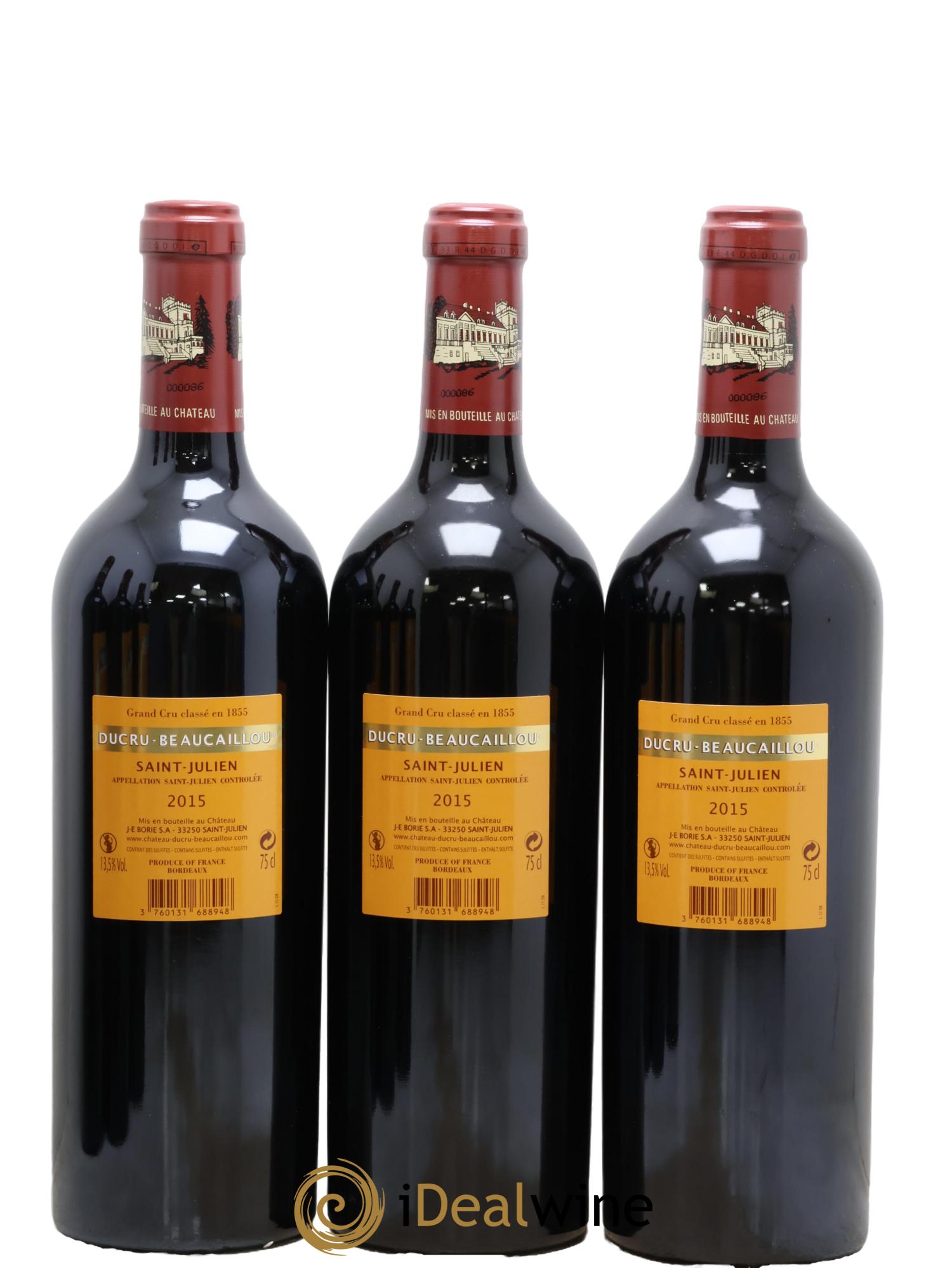 Château Ducru Beaucaillou 2ème Grand Cru Classé 2015 - Posten von 6 Flaschen - 4