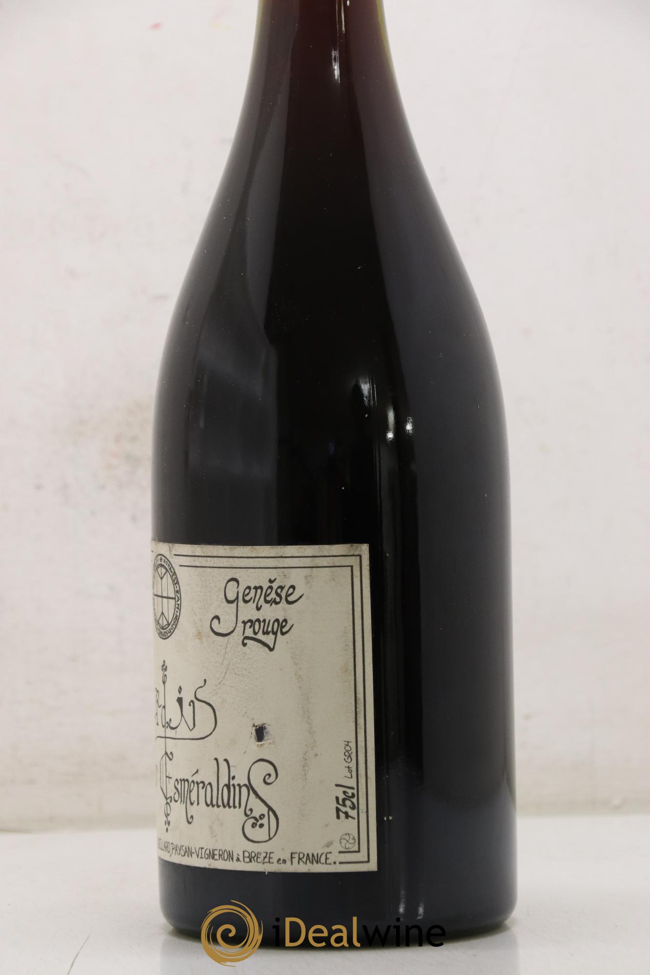 Vin de France Génèse Xavier Caillard - Les Jardins Esmeraldins 2004 - Lot de 1 bouteille - 1