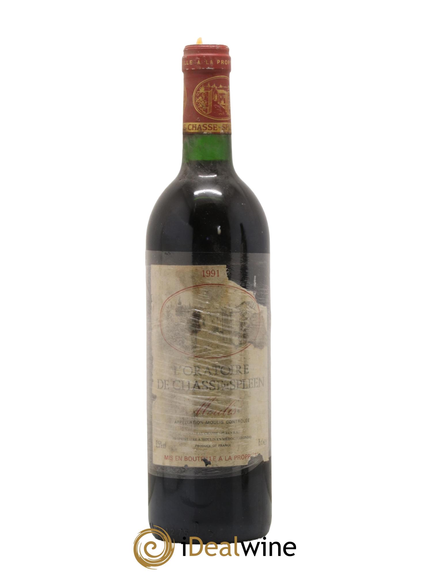 Oratoire de Chasse Spleen Second Vin 1991 - Lot de 1 bouteille - 0