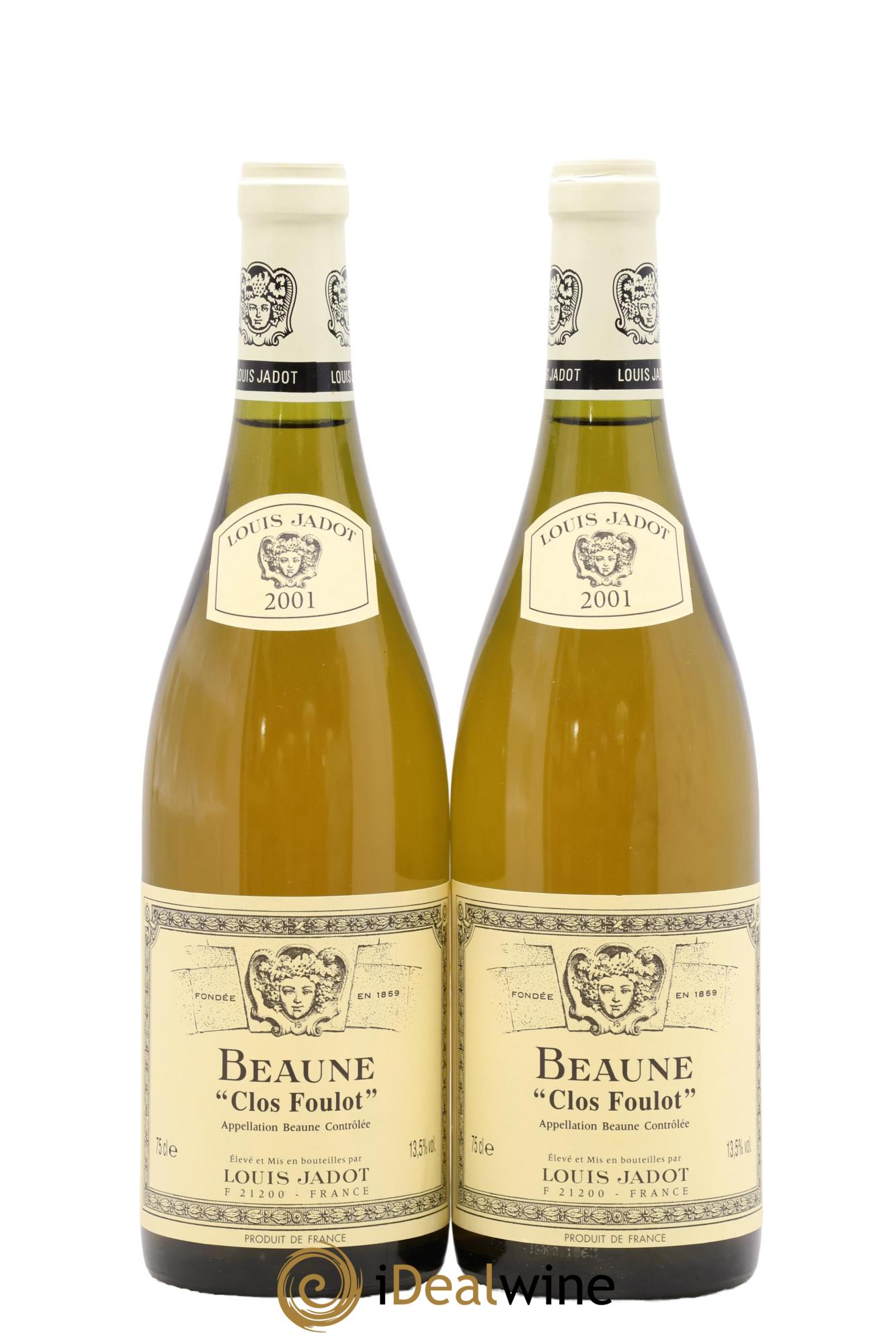 Beaune Clos Foulot Louis Jadot 2001 - Lot de 2 bouteilles - 0