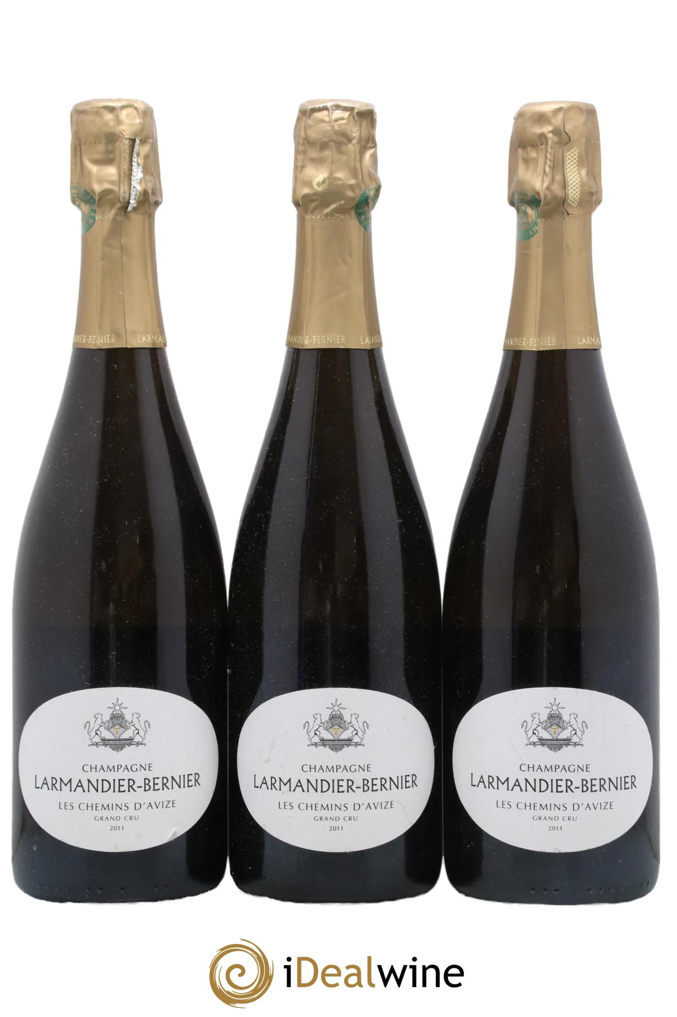Les Chemins d'Avize Grand Cru Extra-Brut Larmandier-Bernier 2011 - Lot de 3 bouteilles - 0