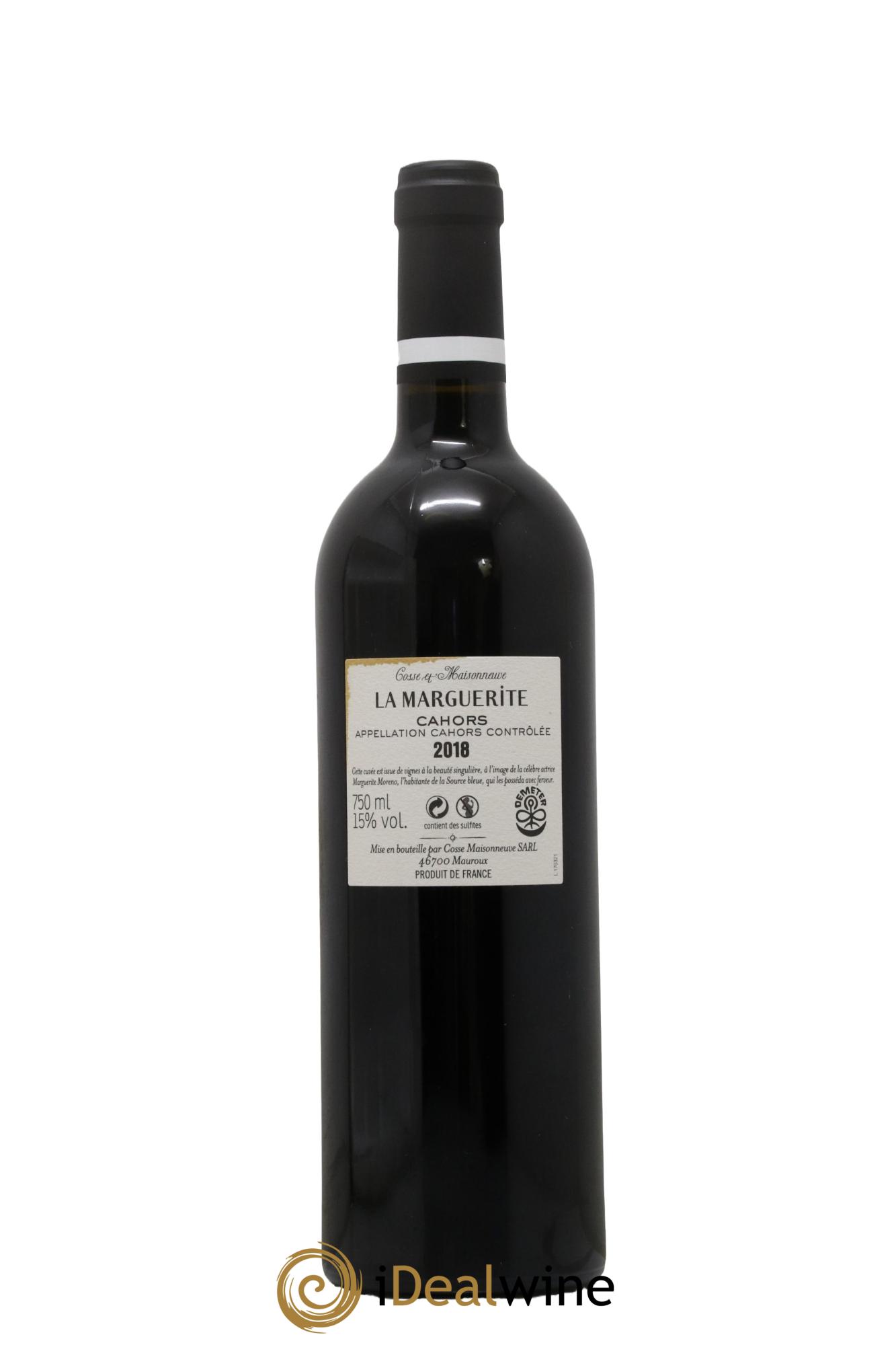 Cahors La Marguerite Cosse-Maisonneuve (Domaine) 2018 - Lot de 1 bouteille - 1