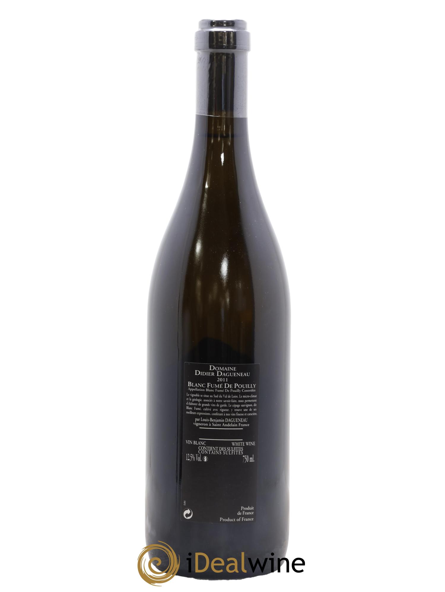 Vin de France (anciennement Pouilly-Fumé) Silex Dagueneau (Domaine Didier - Louis-Benjamin) 2011 - Lot de 1 bouteille - 1