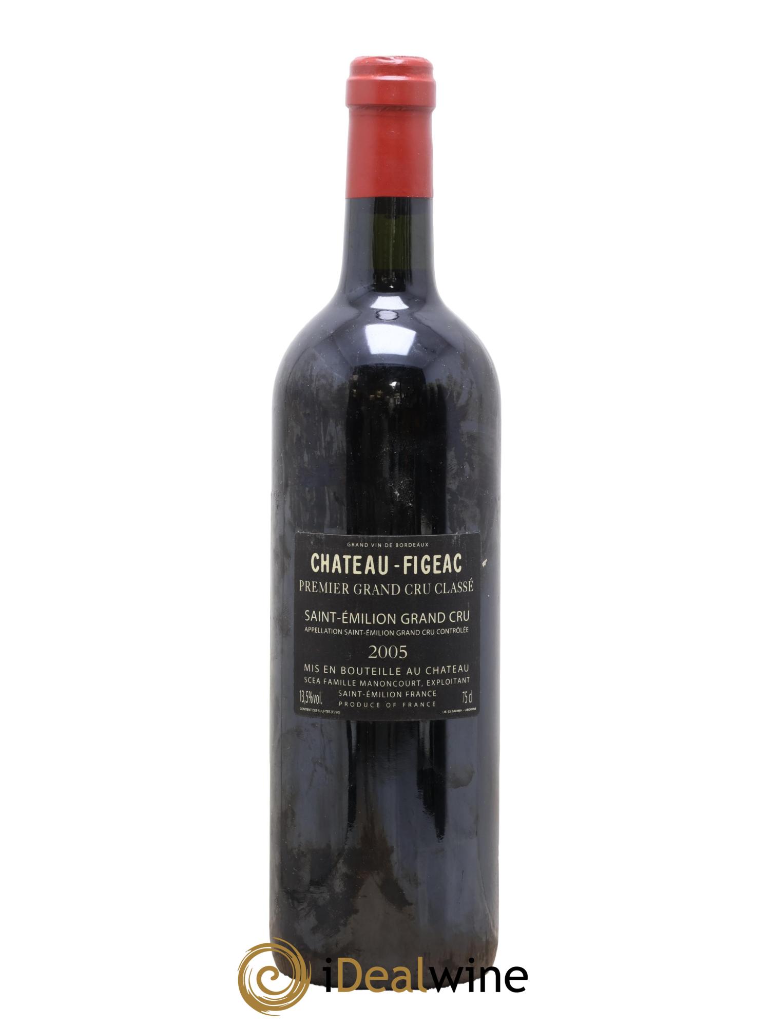 Château Figeac 1er Grand Cru Classé A 2005 - Lot de 1 bouteille - 1