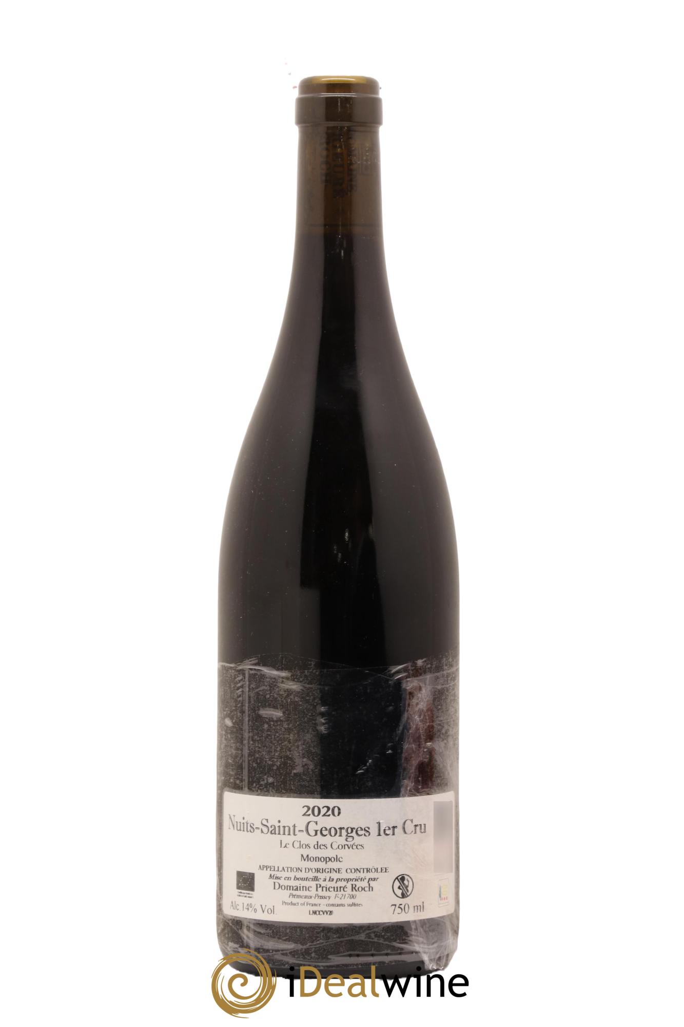 Nuits-Saint-Georges 1er Cru Le Clos des Corvées Vieilles Vignes Prieuré Roch 2020 - Lot de 1 bouteille - 1