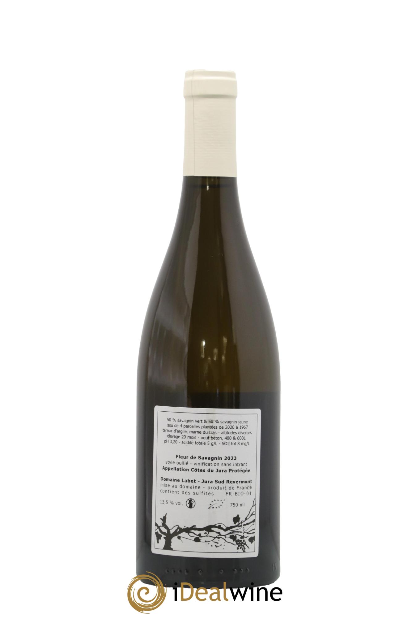 Côtes du Jura Fleur de Savagnin Romain - Julien  - Charline Labet 2023 - Lot de 1 bouteille - 1