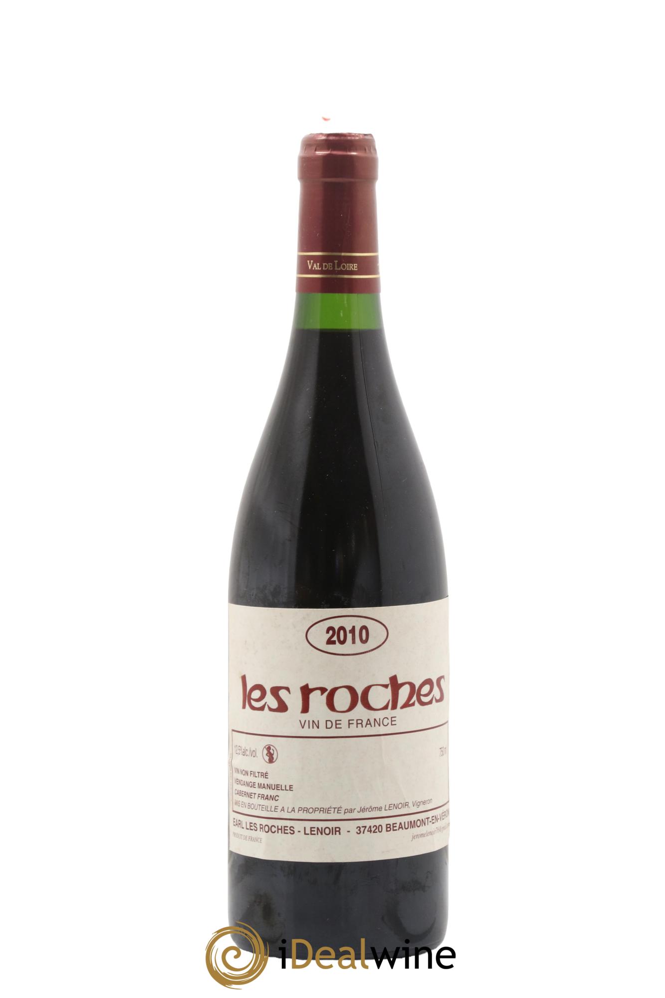 Vin de France Les Roches Lenoir (Domaine) 2010 - Lot de 1 bouteille - 0