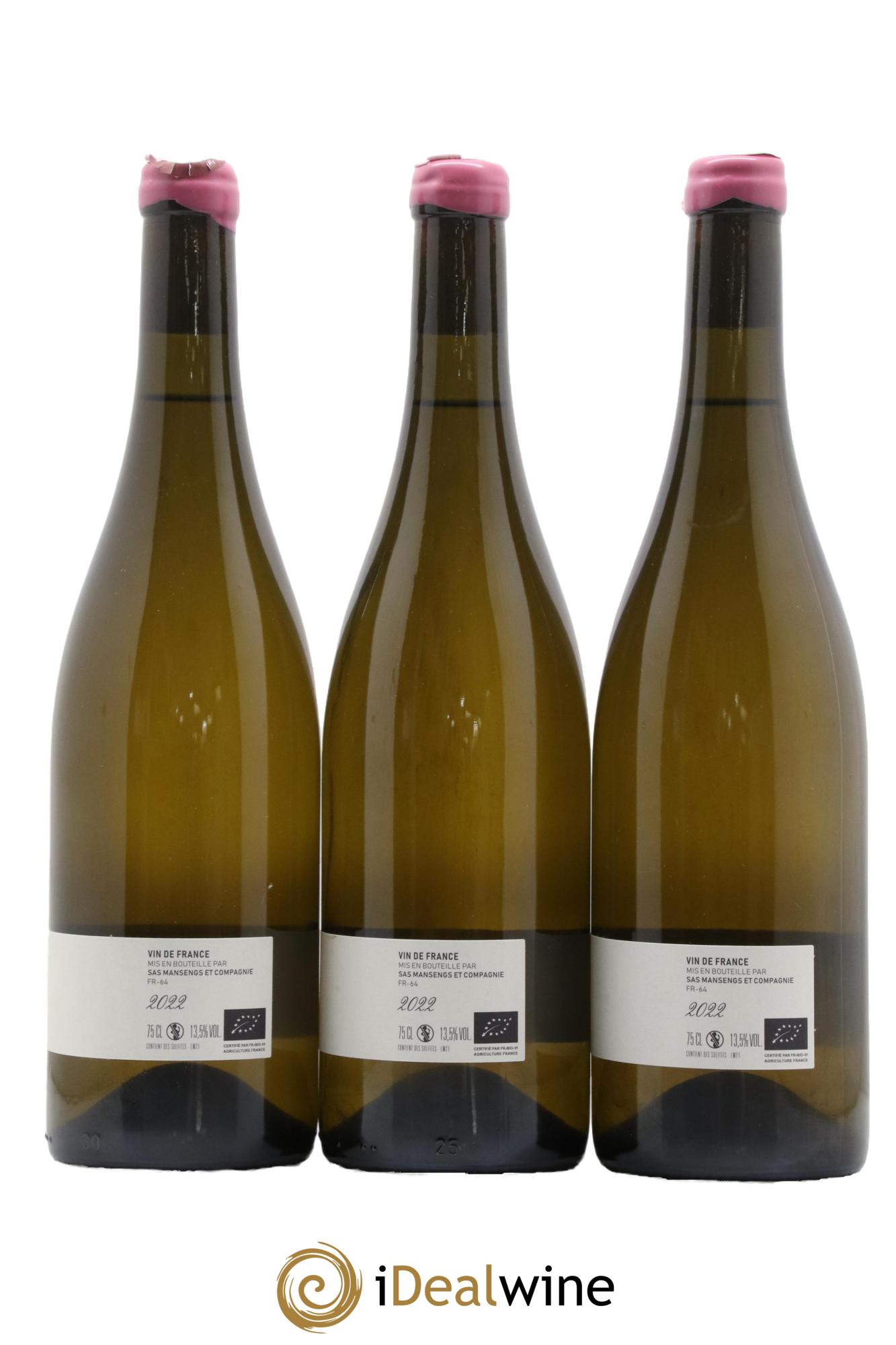 Vin de France Manseng Lajibe 2022 - Lot de 3 bouteilles - 1