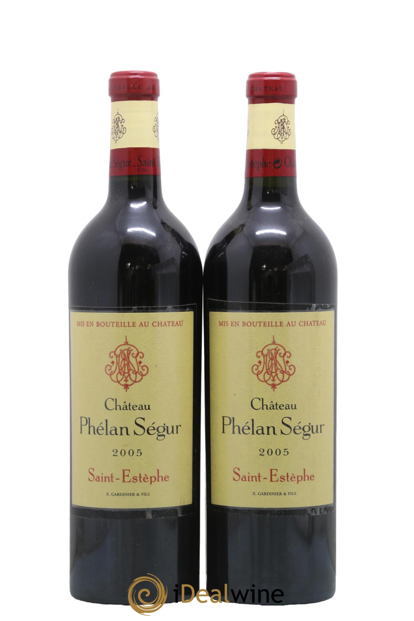 Château Phélan Ségur 2005 - Lotto di 2 bottiglie - 0