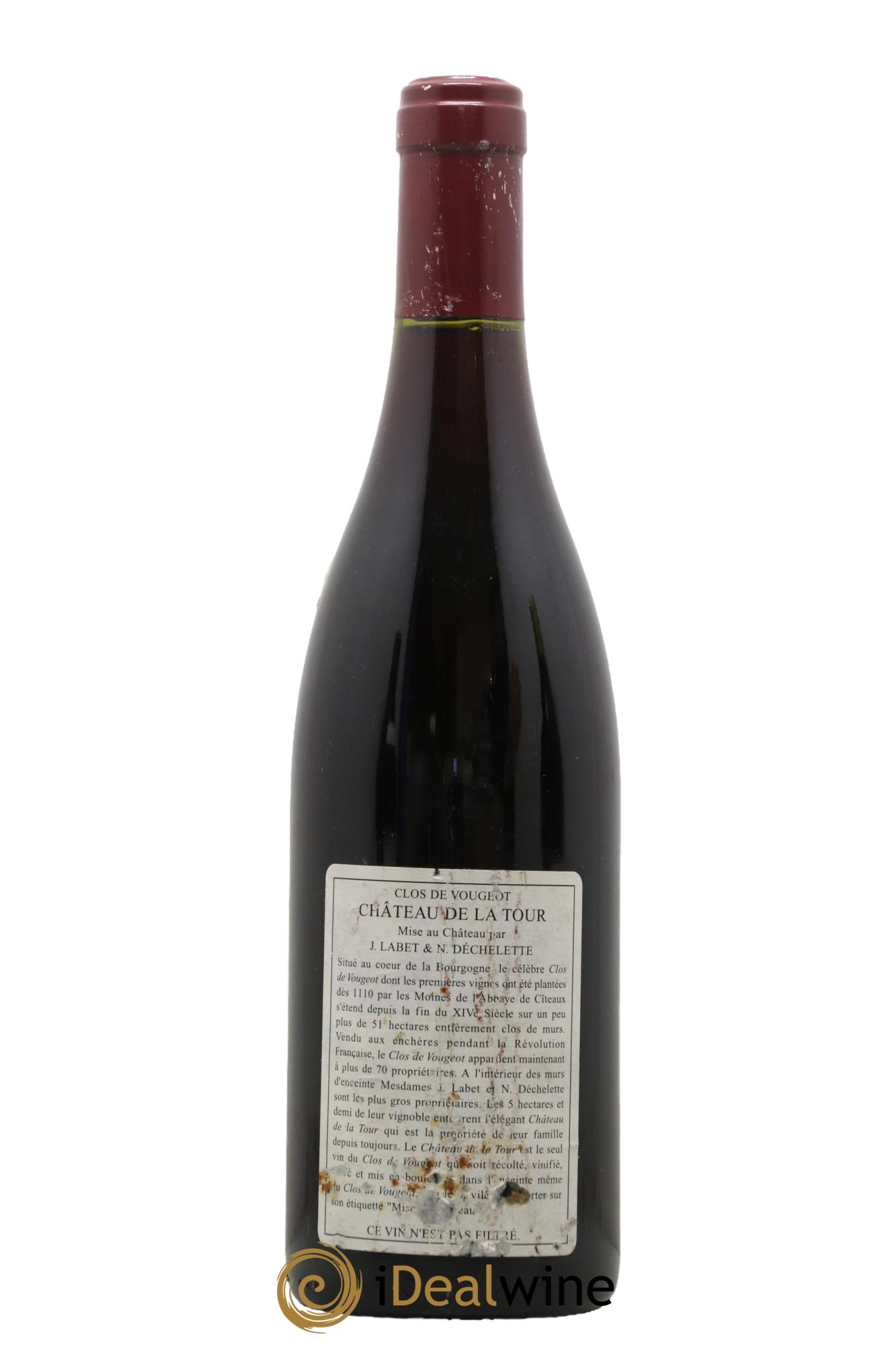Clos de Vougeot Grand Cru Vieilles Vignes Château de La Tour 1999 - Lot de 1 bouteille - 1