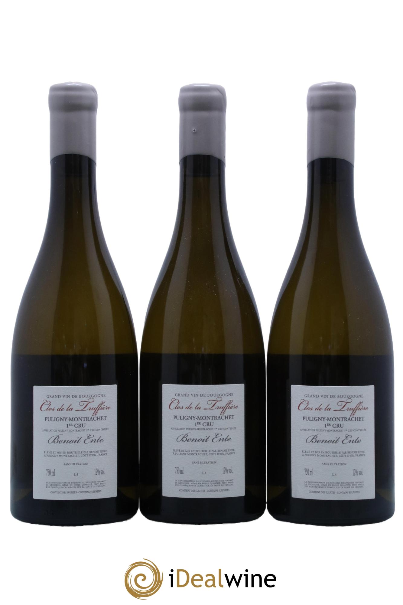 Puligny-Montrachet 1er Cru Clos de la Truffière Benoit Ente 2018 - Lot de 3 bouteilles - 1