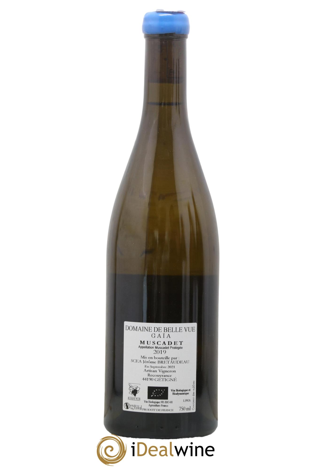 Muscadet-Sèvre-et-Maine Gaia Jérôme Bretaudeau - Domaine de Bellevue 2019 - Lot de 1 bouteille - 1