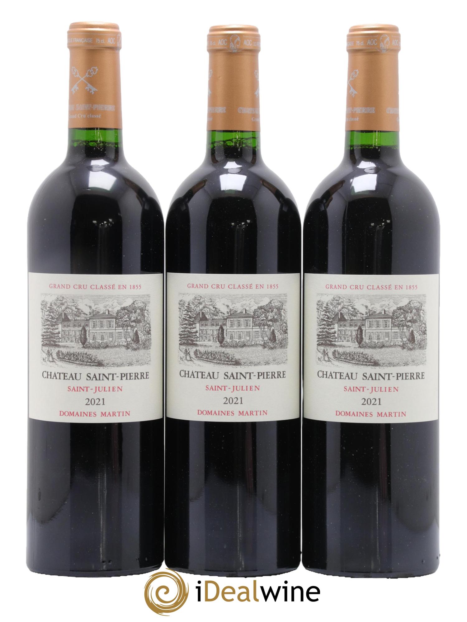 Château Saint-Pierre 4ème Grand Cru Classé 2021 - Posten von 6 Flaschen - 2