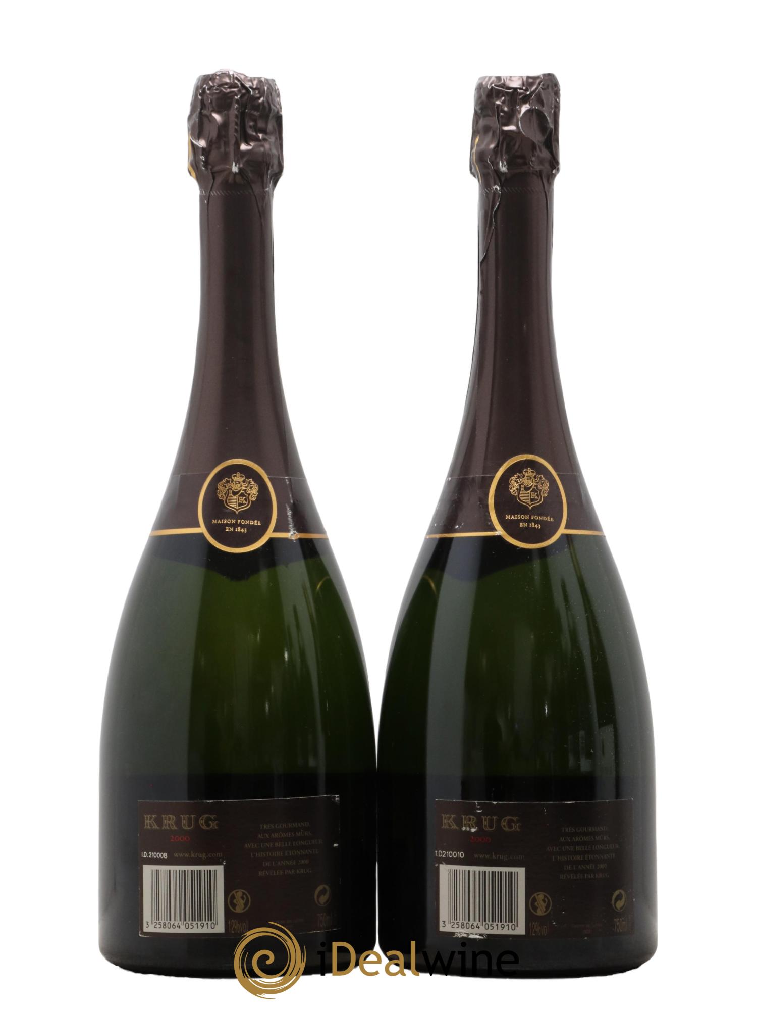 Vintage Krug 2000 - Lot of 2 bottles - 1