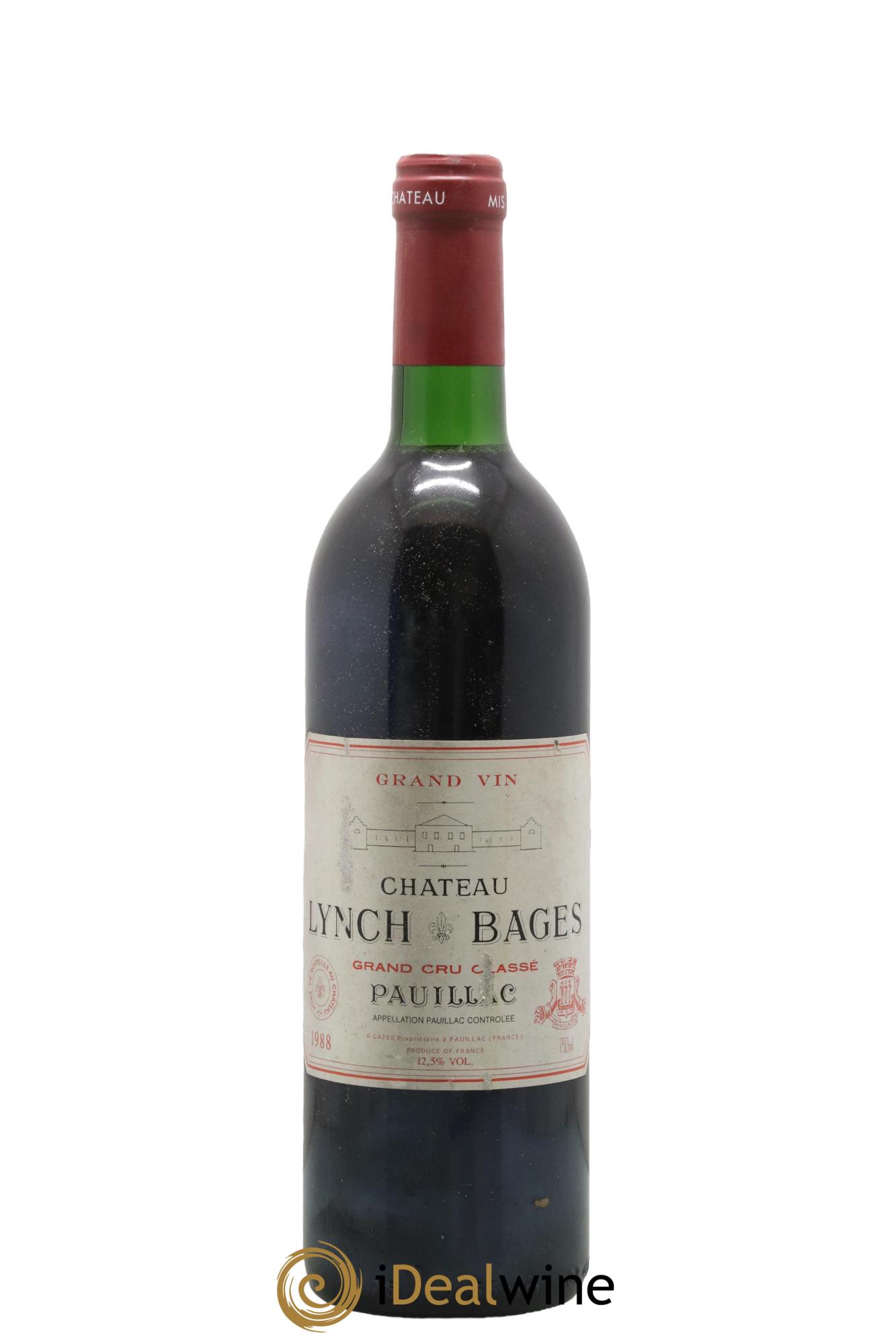 Château Lynch Bages 5ème Grand Cru Classé 1988 - Lot de 1 bouteille - 0