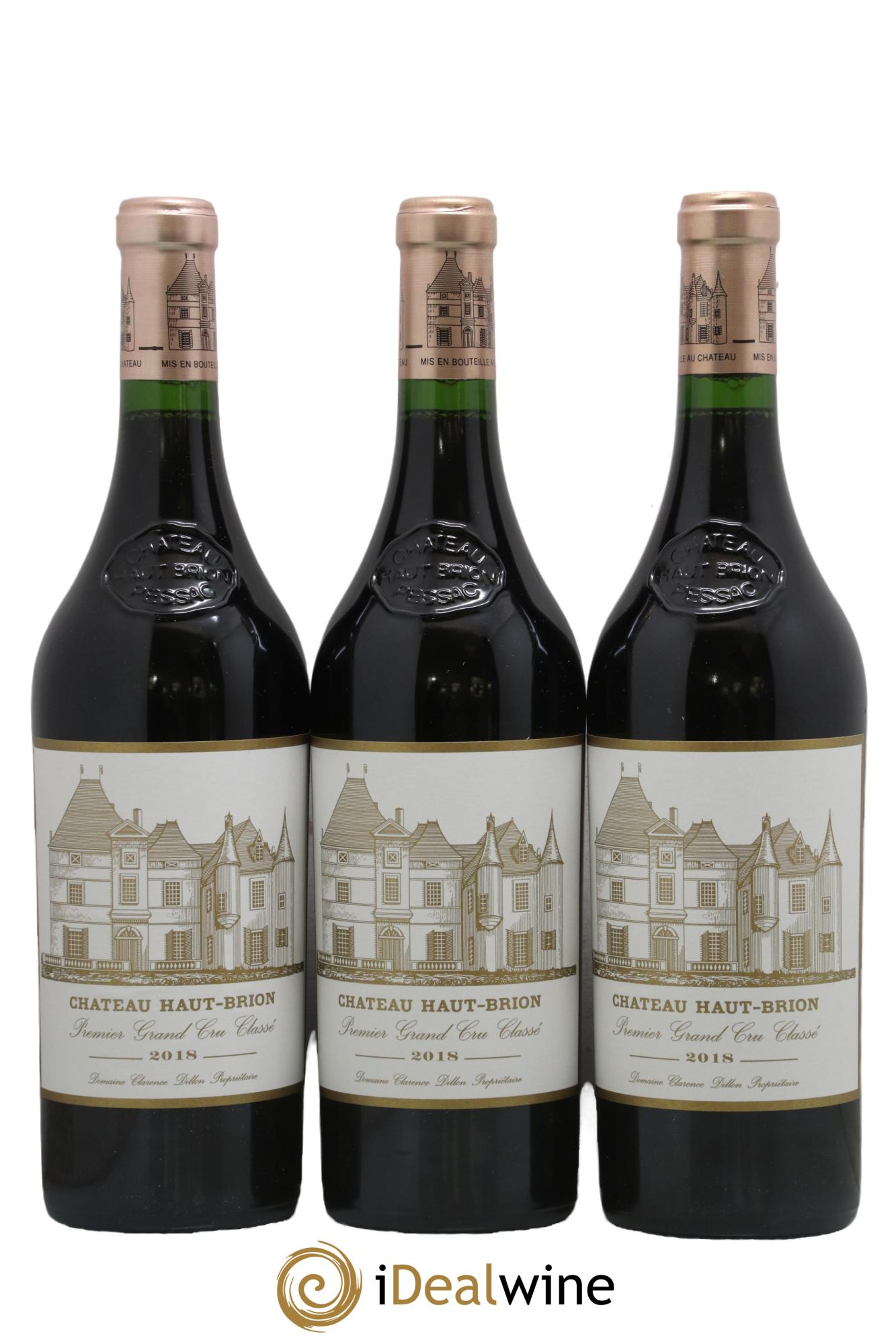 Château Haut Brion 1er Grand Cru Classé 2018 - Lot de 3 bouteilles - 0