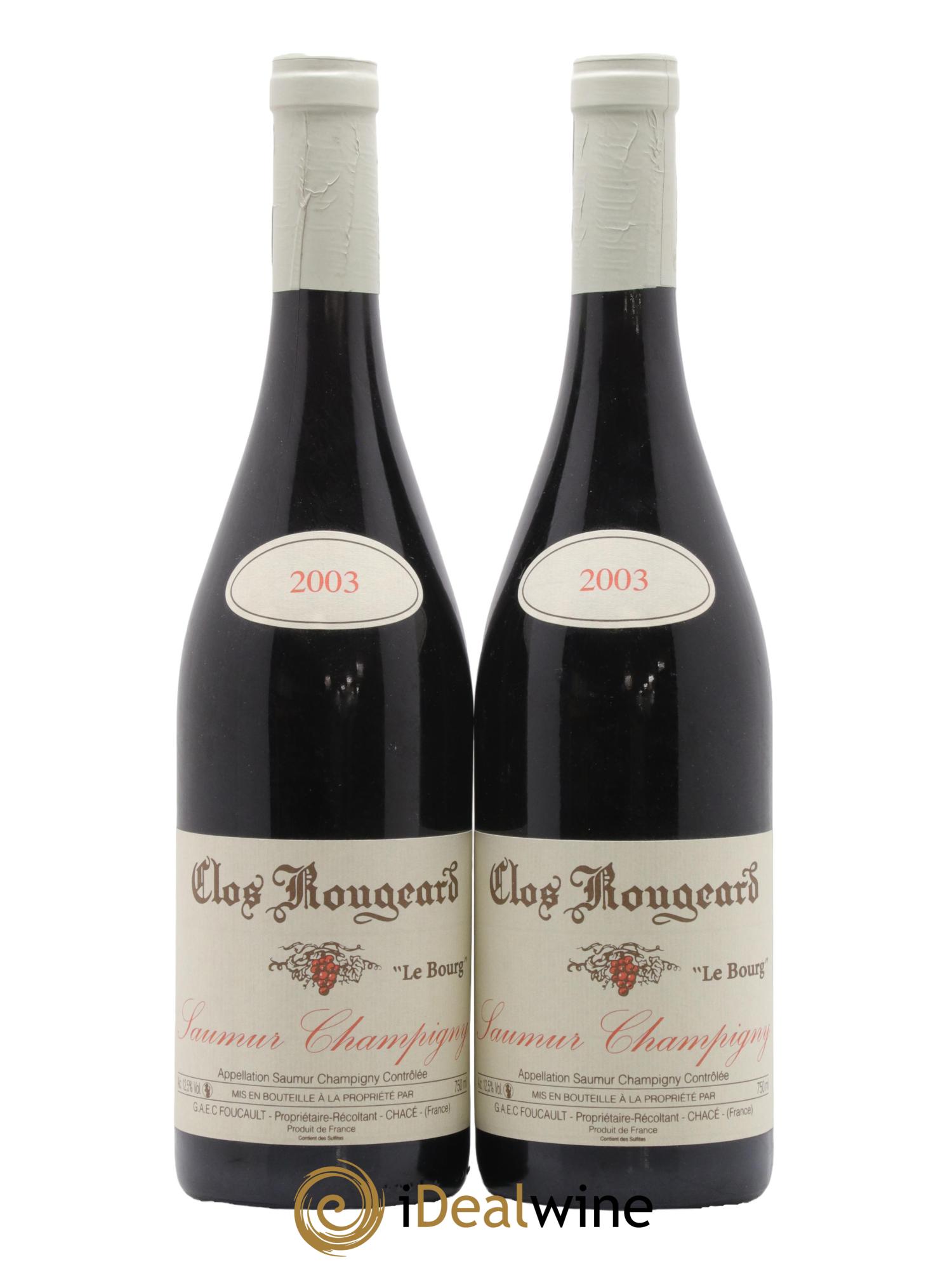 Saumur-Champigny Le Bourg Clos Rougeard 2003 - Posten von 2 Flaschen - 0