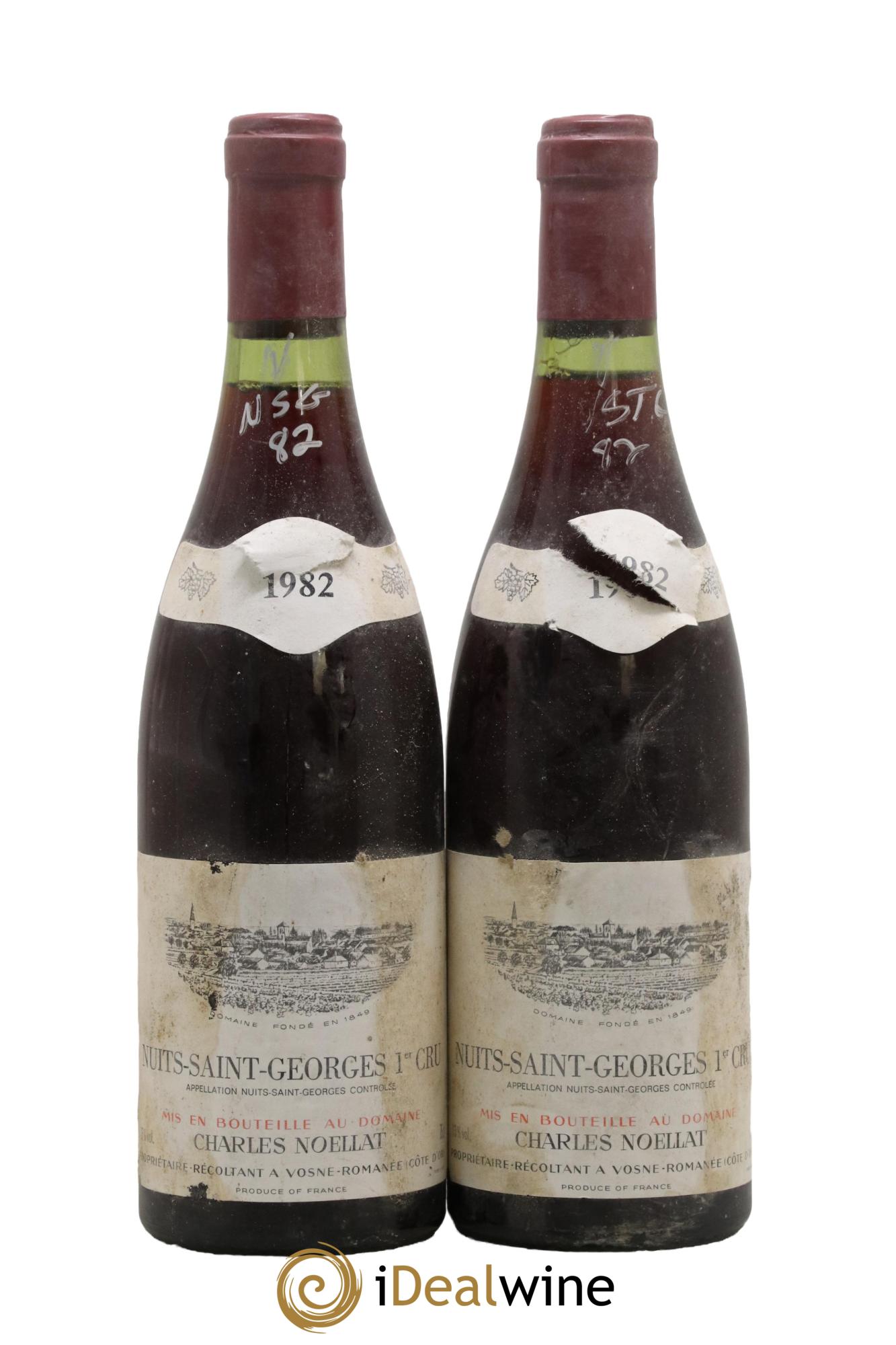 Nuits-Saint-Georges 1er Cru Charles Noellat 1982 - Lot de 2 bouteilles - 0