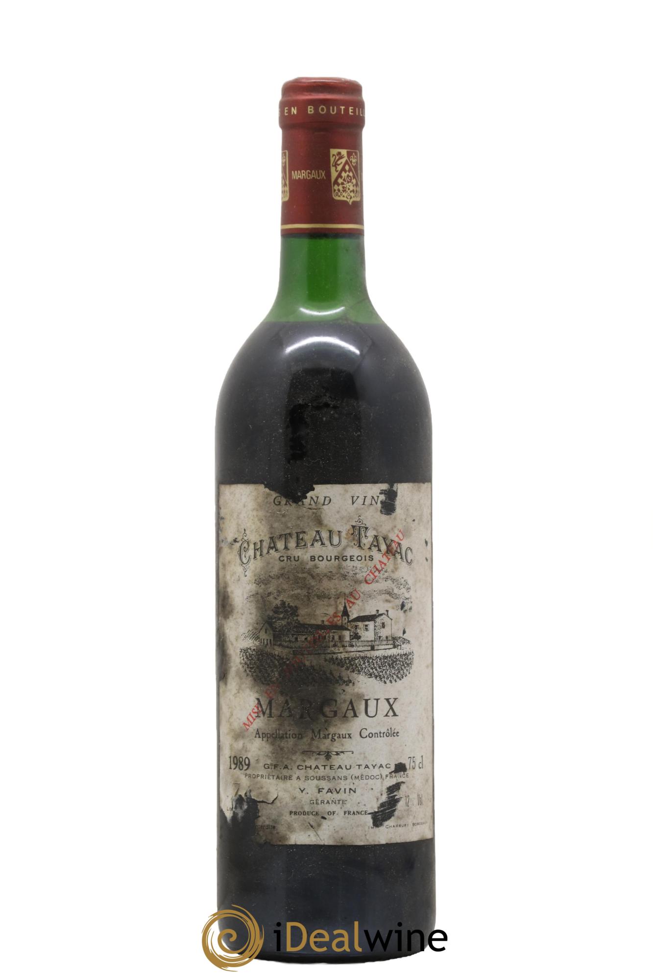 Château Tayac Cru Bourgeois 1989 - Lot de 1 bouteille - 0