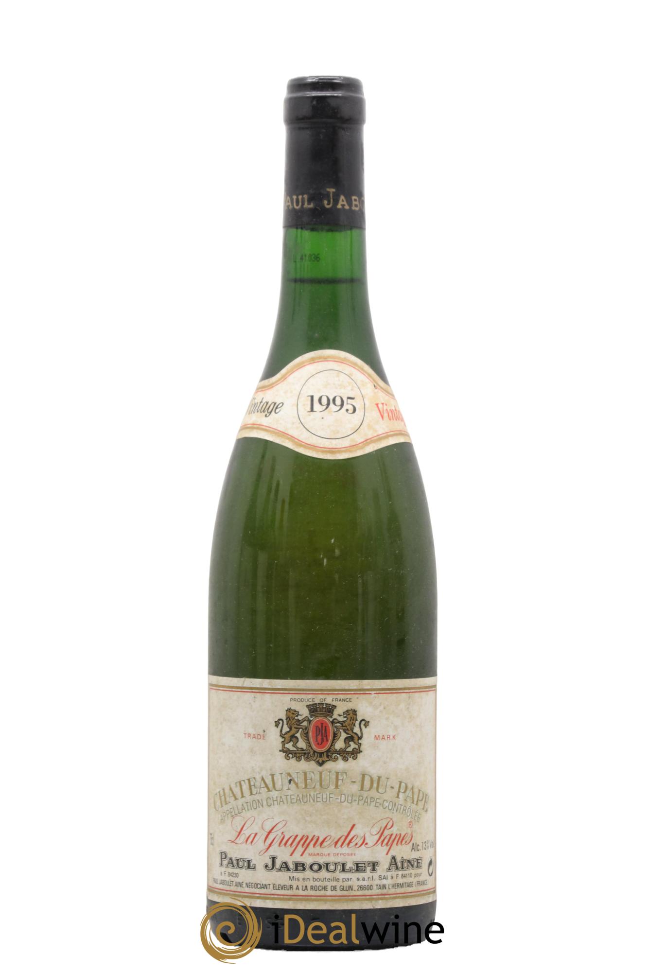 Châteauneuf-du-Pape La Grappe Des Papes Jaboulet 1995 - Lot de 1 bouteille - 0