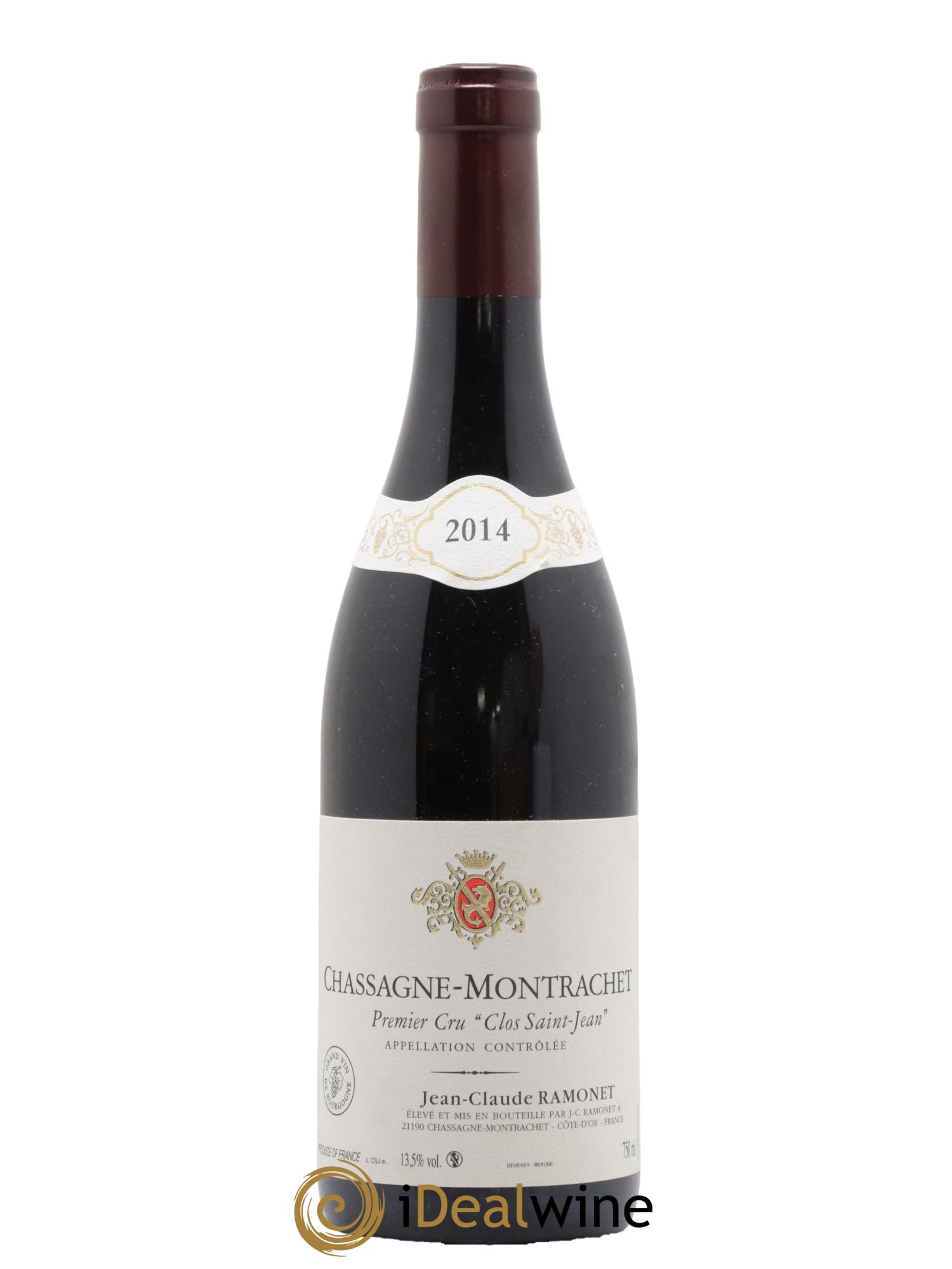 Chassagne-Montrachet 1er Cru Clos Saint-Jean Ramonet (Domaine) 2014 - Lot de 1 bouteille - 0