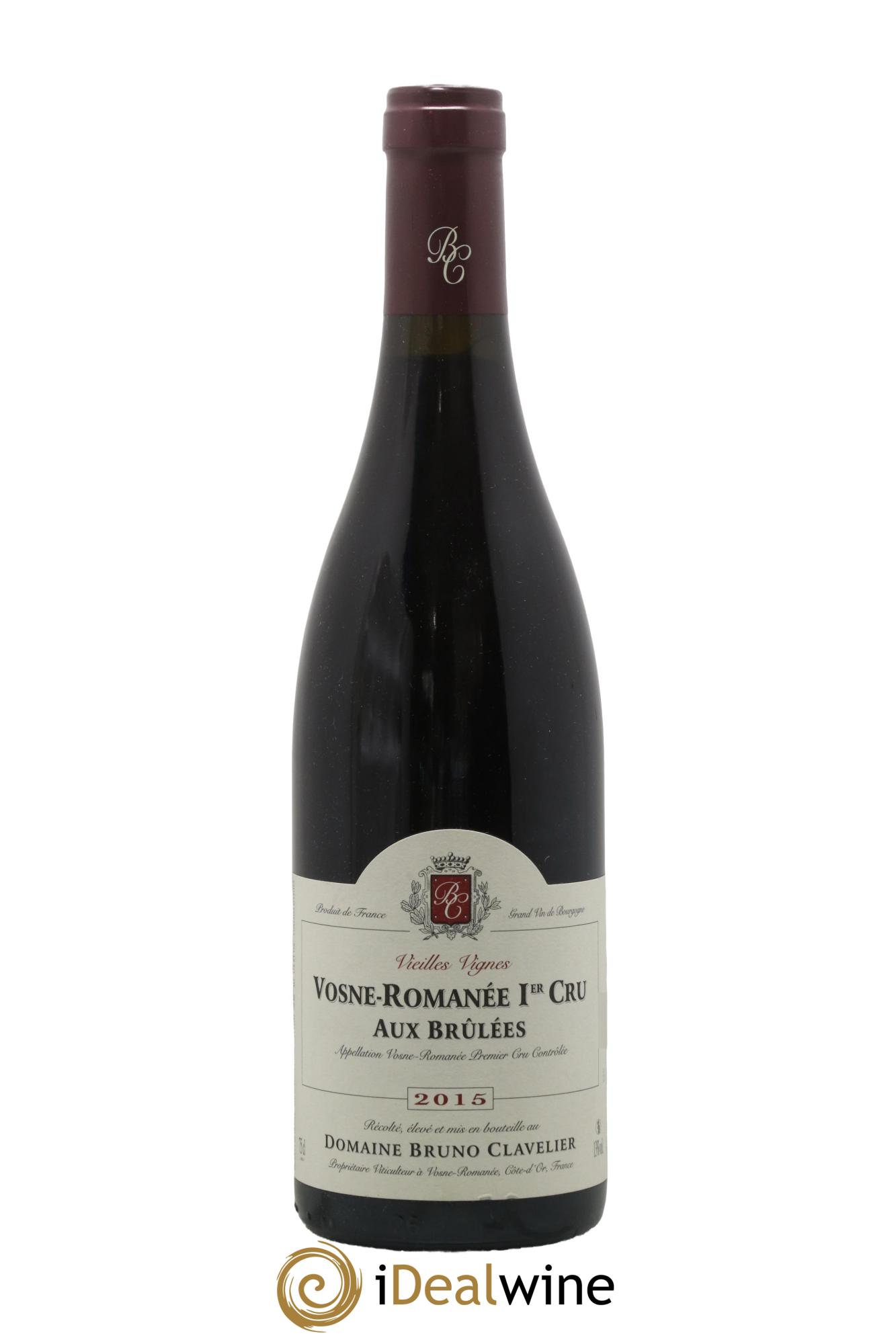 Vosne-Romanée 1er Cru Aux Brulées Vieilles Vignes Bruno Clavelier 2015 - Lot de 1 bouteille - 0