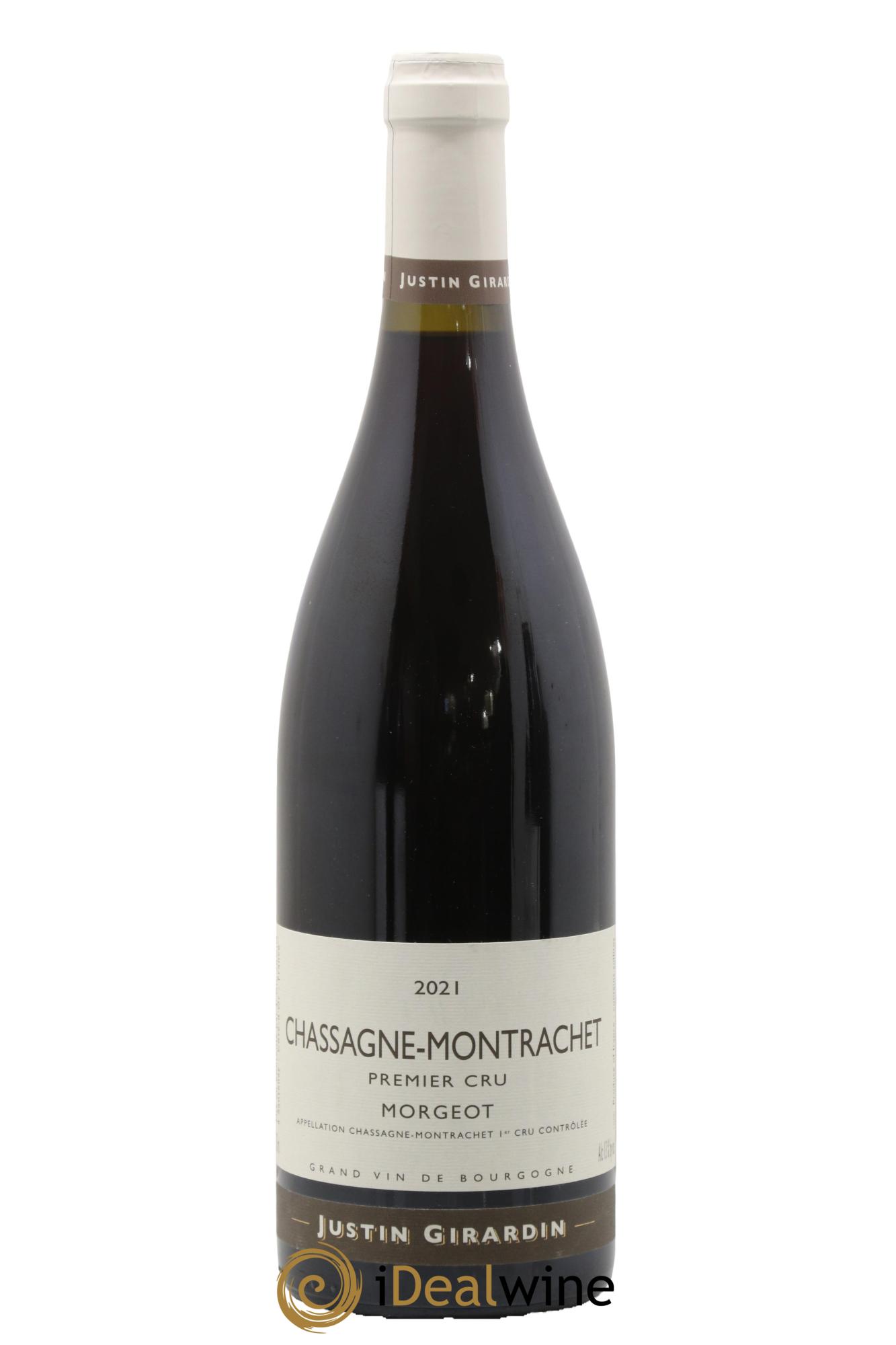 Chassagne-Montrachet 1er Cru Morgeot Justin Girardin 2021 - Lot de 1 bouteille - 0