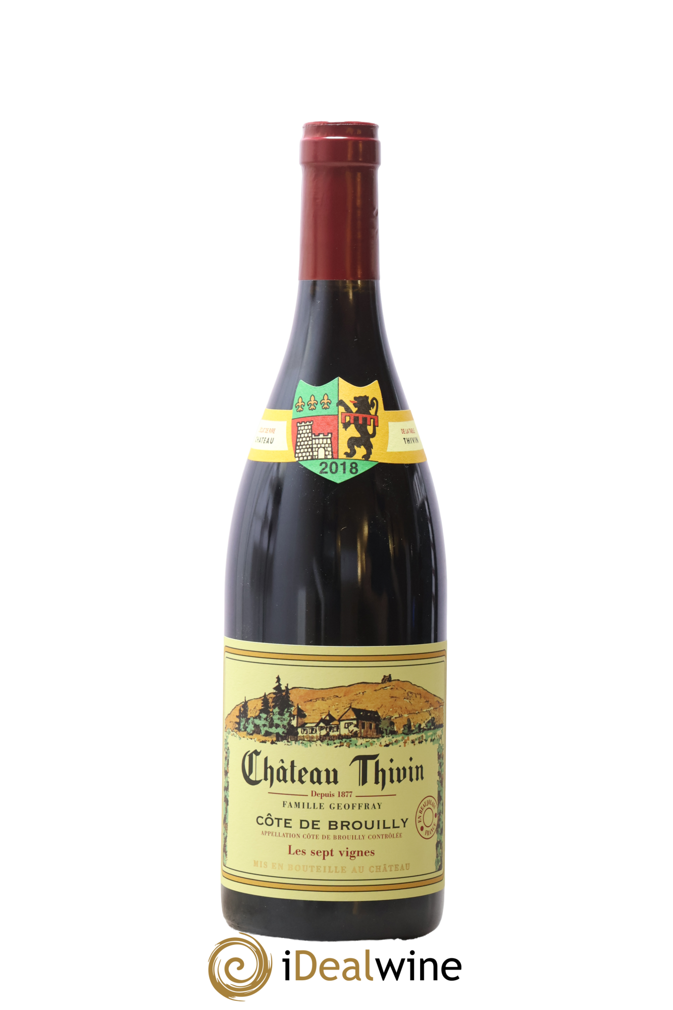 Côte de Brouilly Les 7 Vignes Château Thivin 2018 - Posten von 1 Flasche - 0