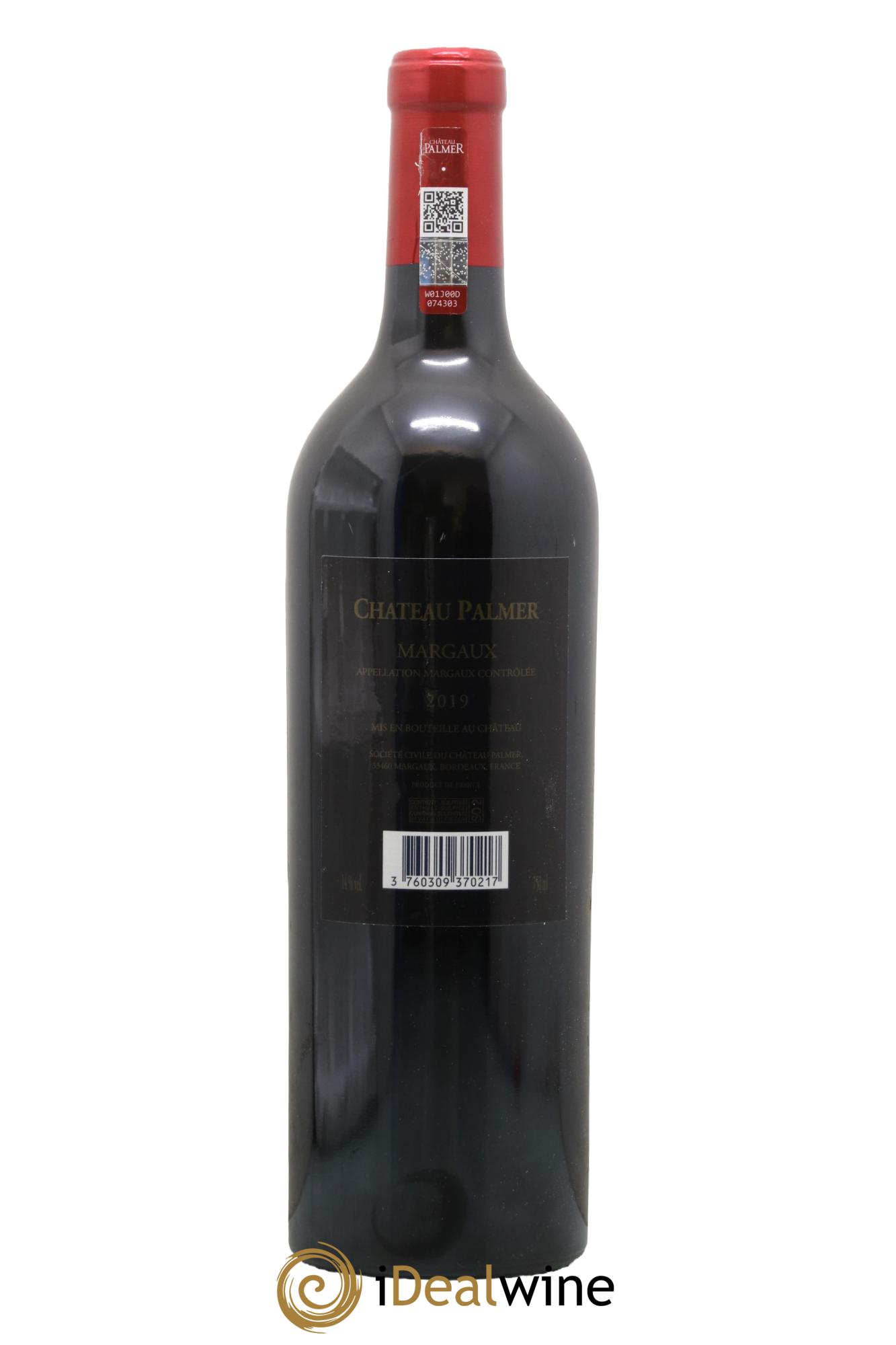 Château Palmer 3ème Grand Cru Classé 2019 - Lot de 1 bouteille - 1