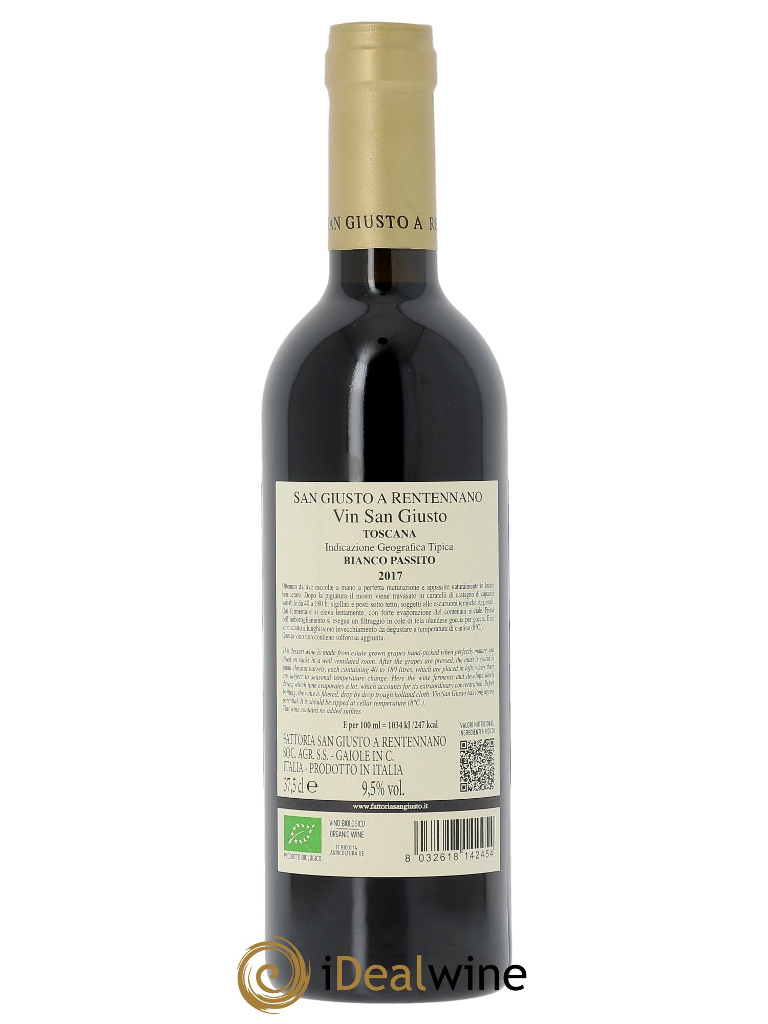 Toscana San Giusto A Rentennano Vin San Giusto Famille Martini di Cigala  2017 - Lotto di 1 mezza bottiglia - 2