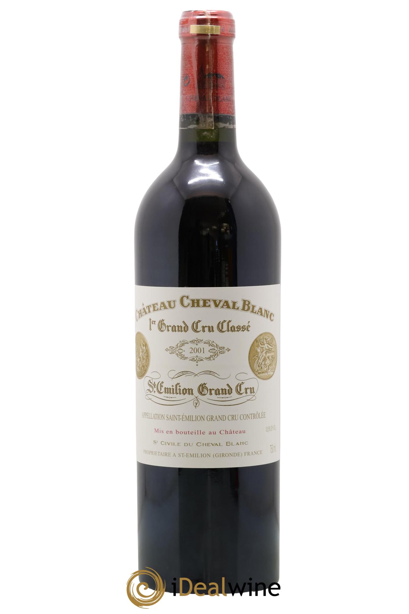 Château Cheval Blanc 1er Grand Cru Classé A 2001 - Lot de 1 bouteille - 0