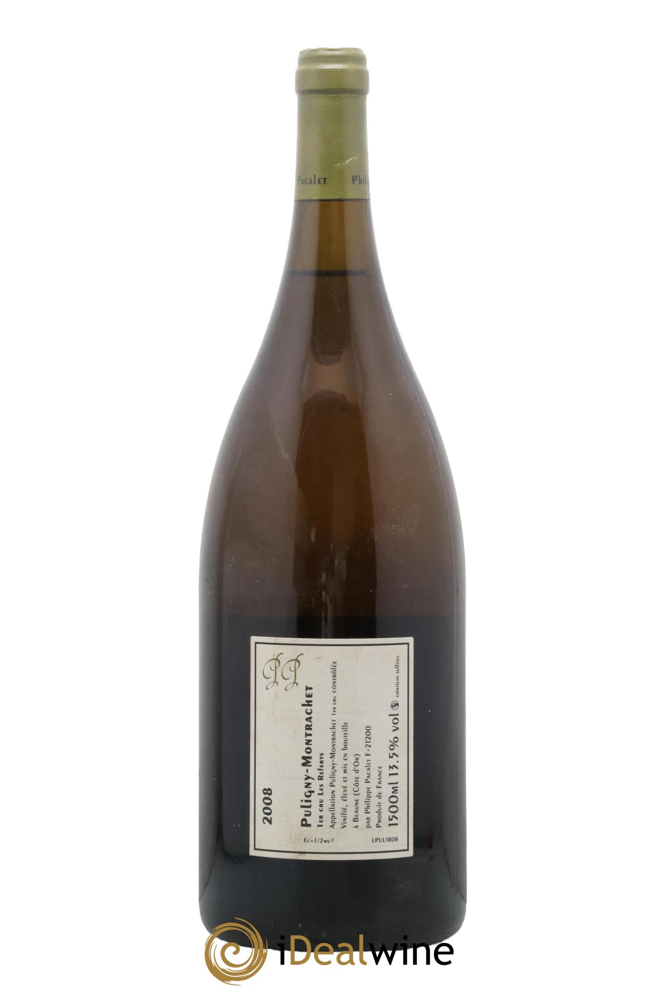 Puligny-Montrachet 1er Cru Les Referts Philippe Pacalet 2008 - Lot de 1 magnum - 1