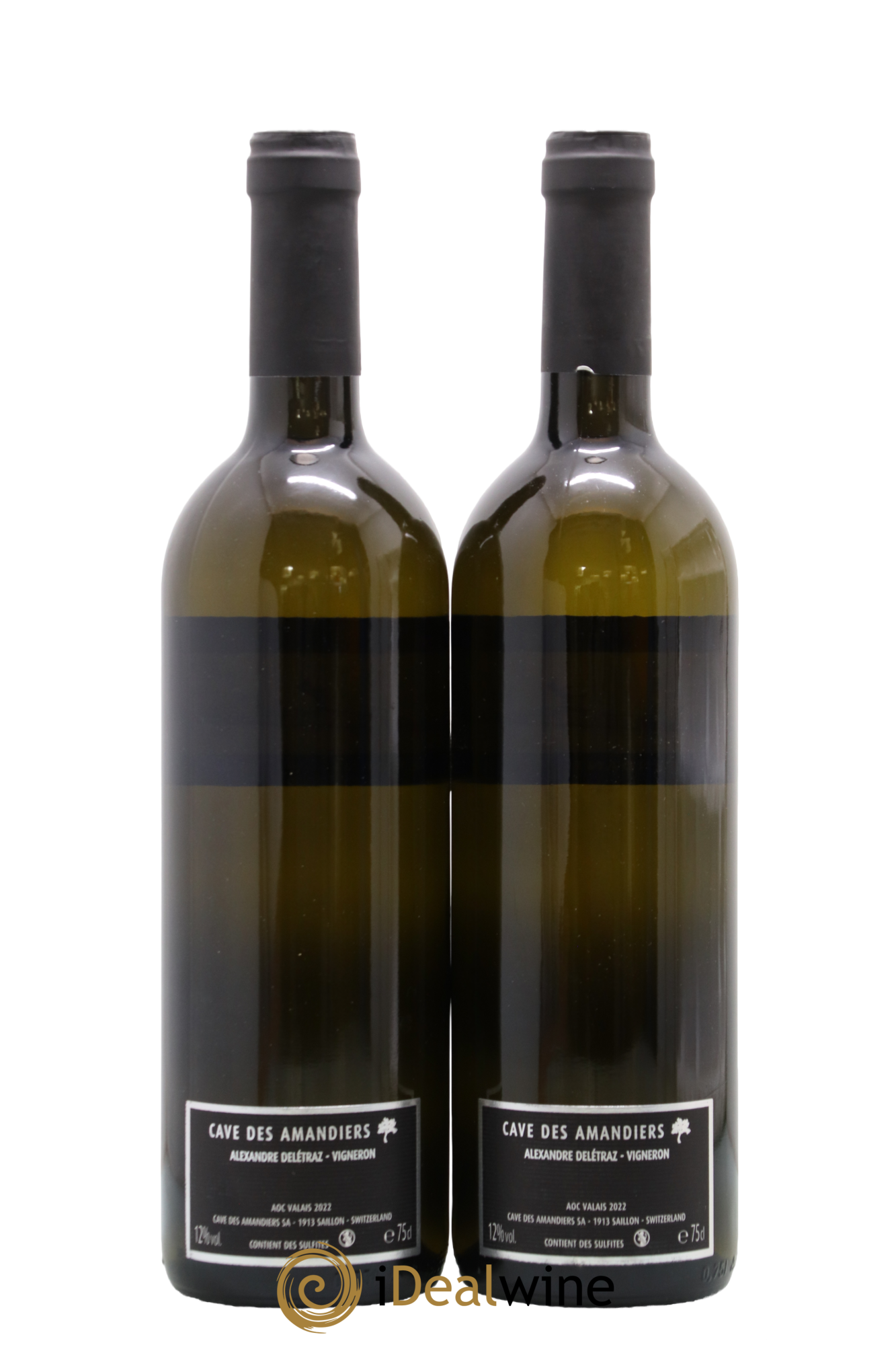 Valais Cave des Amandiers Fendant - Chasselas 2022 - Lot of 2 bottles - 1