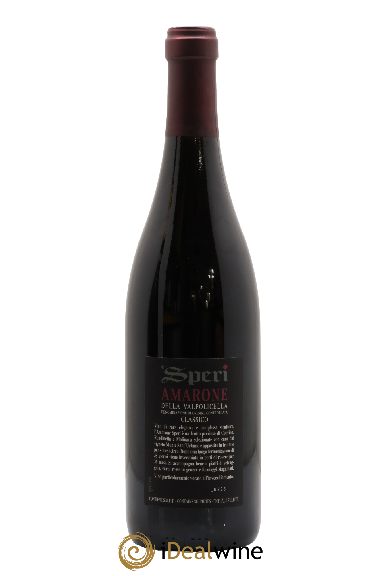 Amarone della Valpolicella Classico DOCG Sant'Urbano Speri 2003 - Lot de 1 bouteille - 1