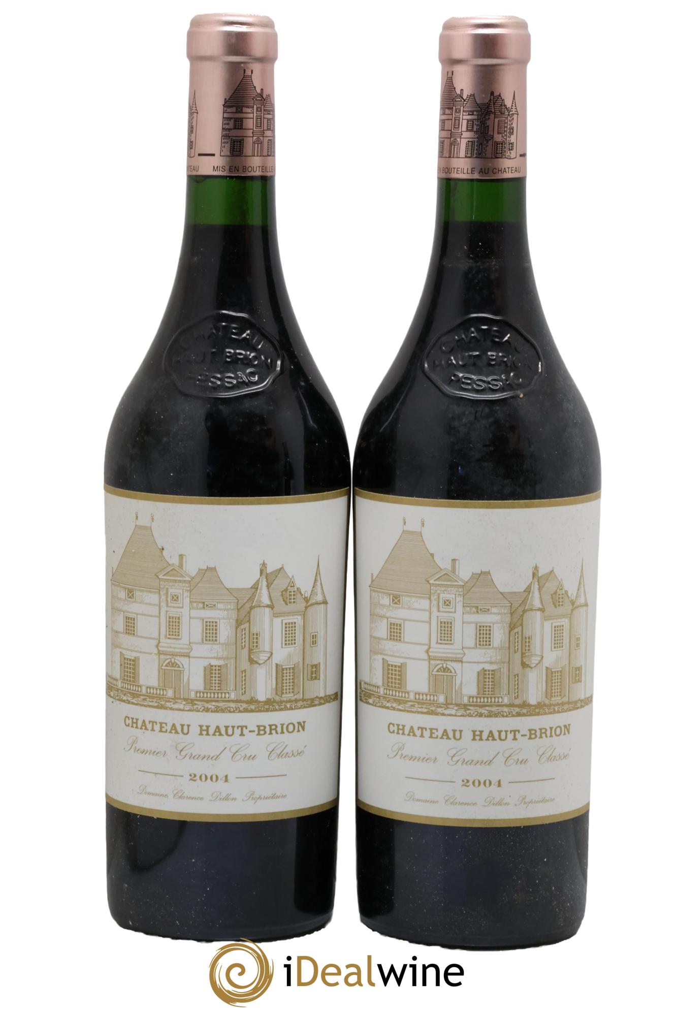 Château Haut Brion 1er Grand Cru Classé 2004 - Lot de 2 bouteilles - 0