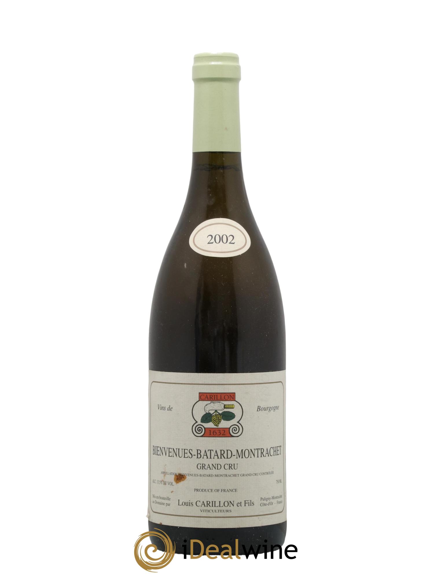 Bienvenues-Bâtard-Montrachet Grand Cru Louis Carillon & Fils 2002 - Lot de 1 bouteille - 0