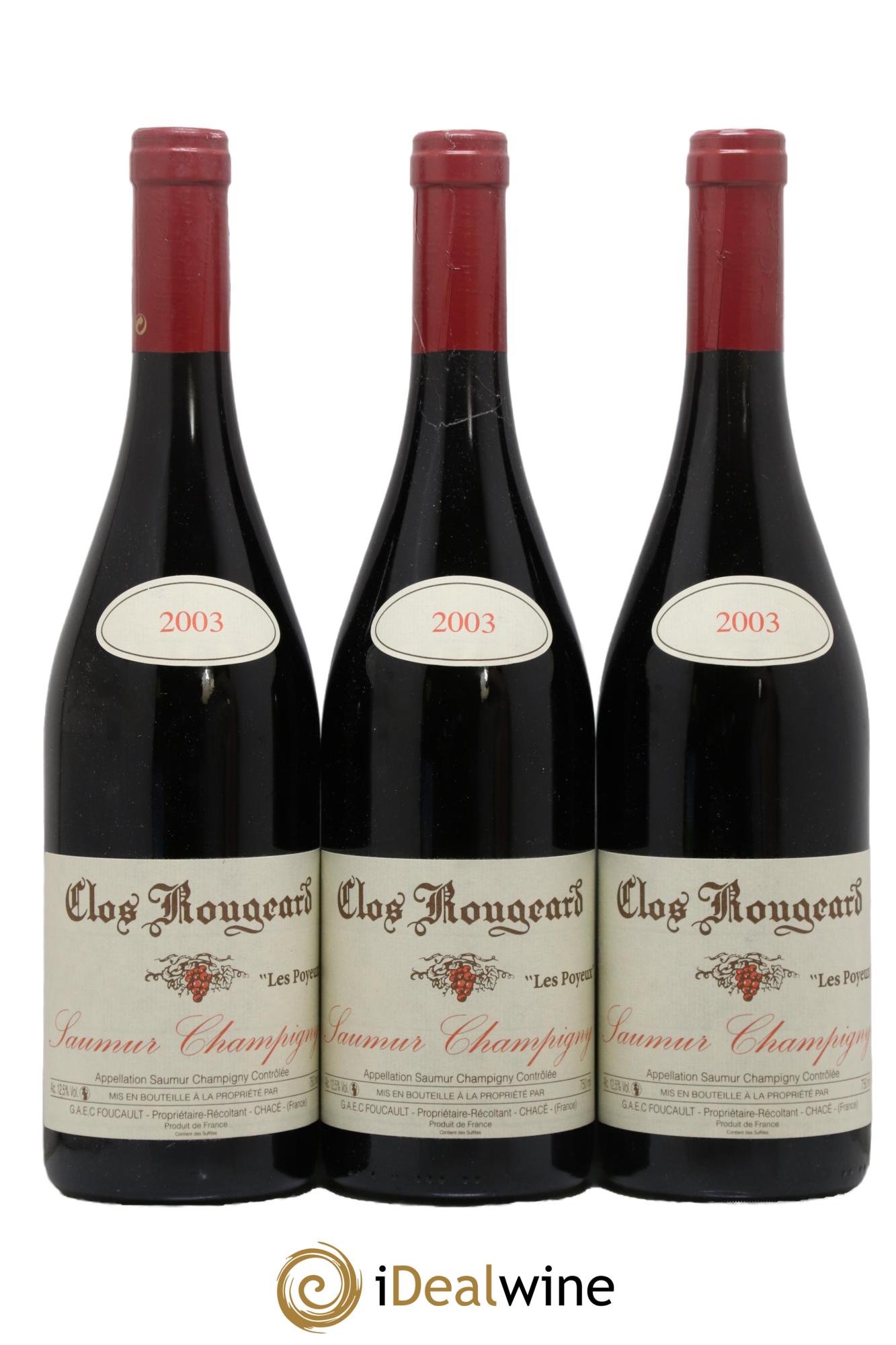 Saumur-Champigny Les Poyeux Clos Rougeard 2003 - Posten von 3 Flaschen - 0