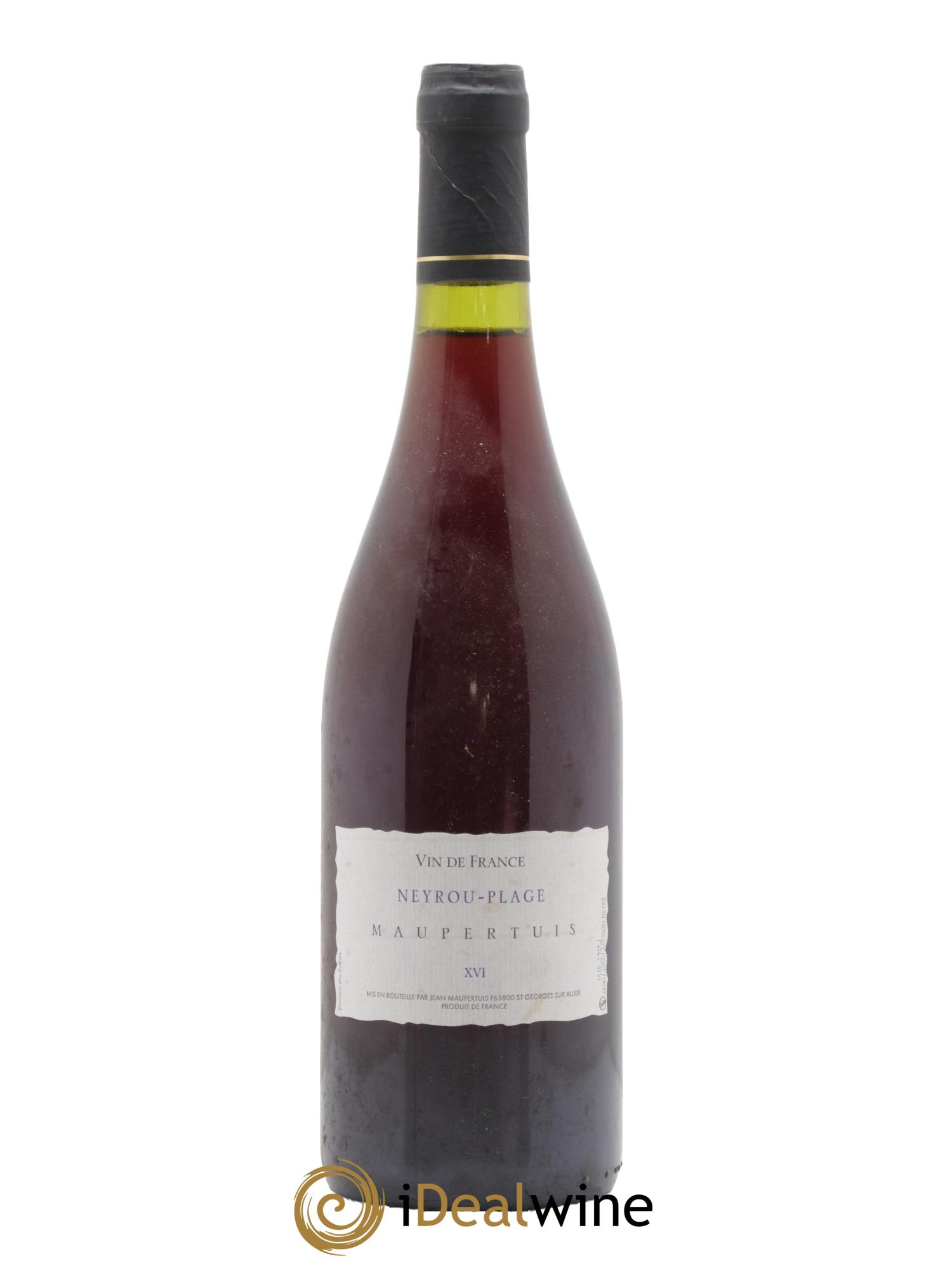 Vin de France Neyrou Plage Jean Maupertuis 2016 - Lot de 1 bouteille - 0