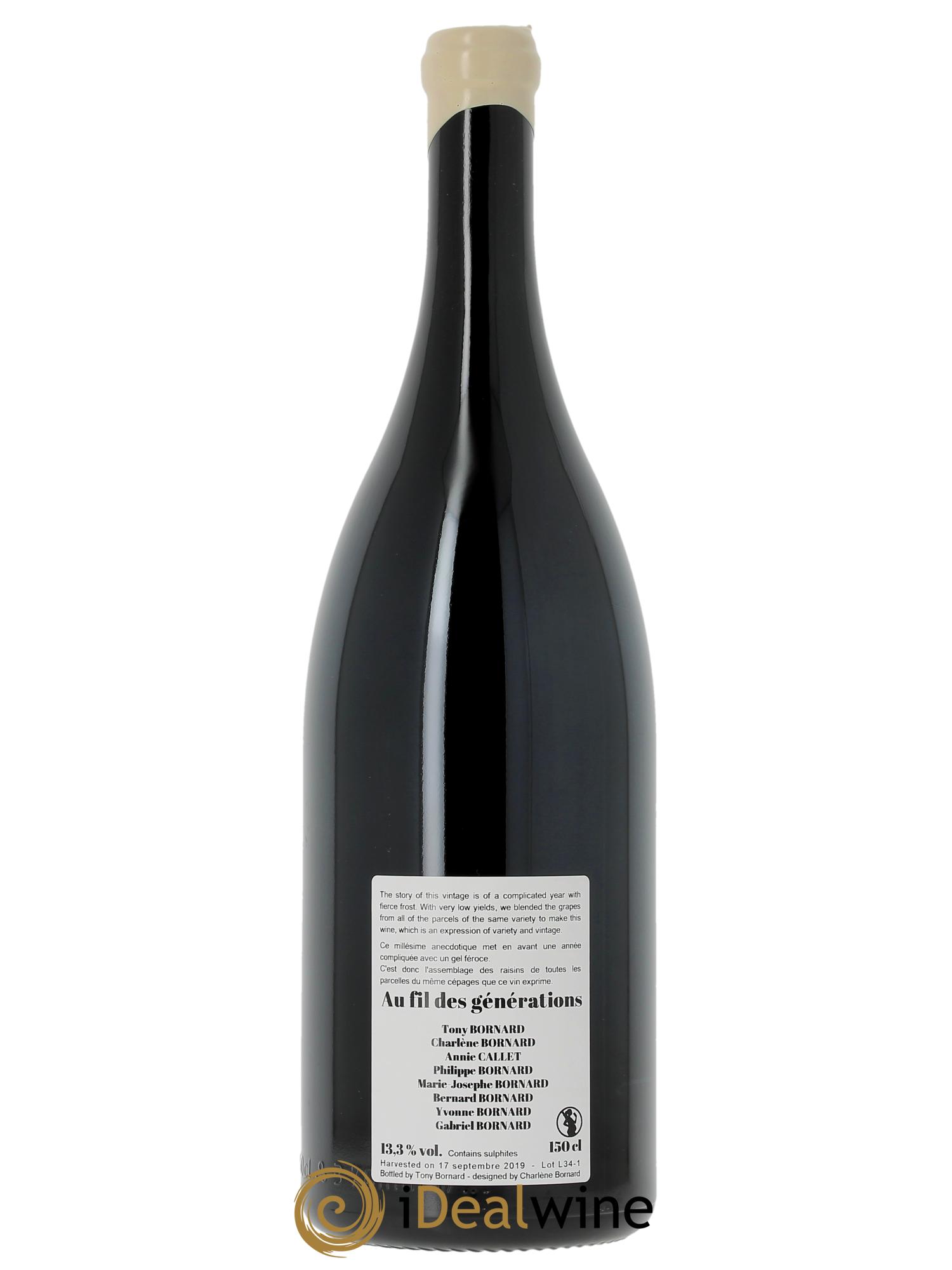 Vin de France Ploussard Au fil des générations Bornard  2019 - Lotto di 1 magnum - 1