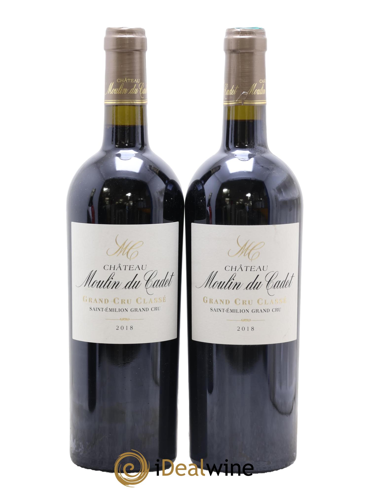 Château Moulin du Cadet Grand Cru Classé 2018 - Lot of 2 bottles - 0